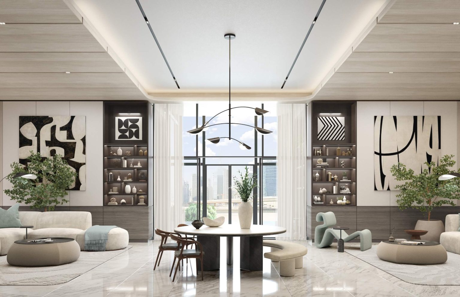 One River Point — exterior view in Business Bay