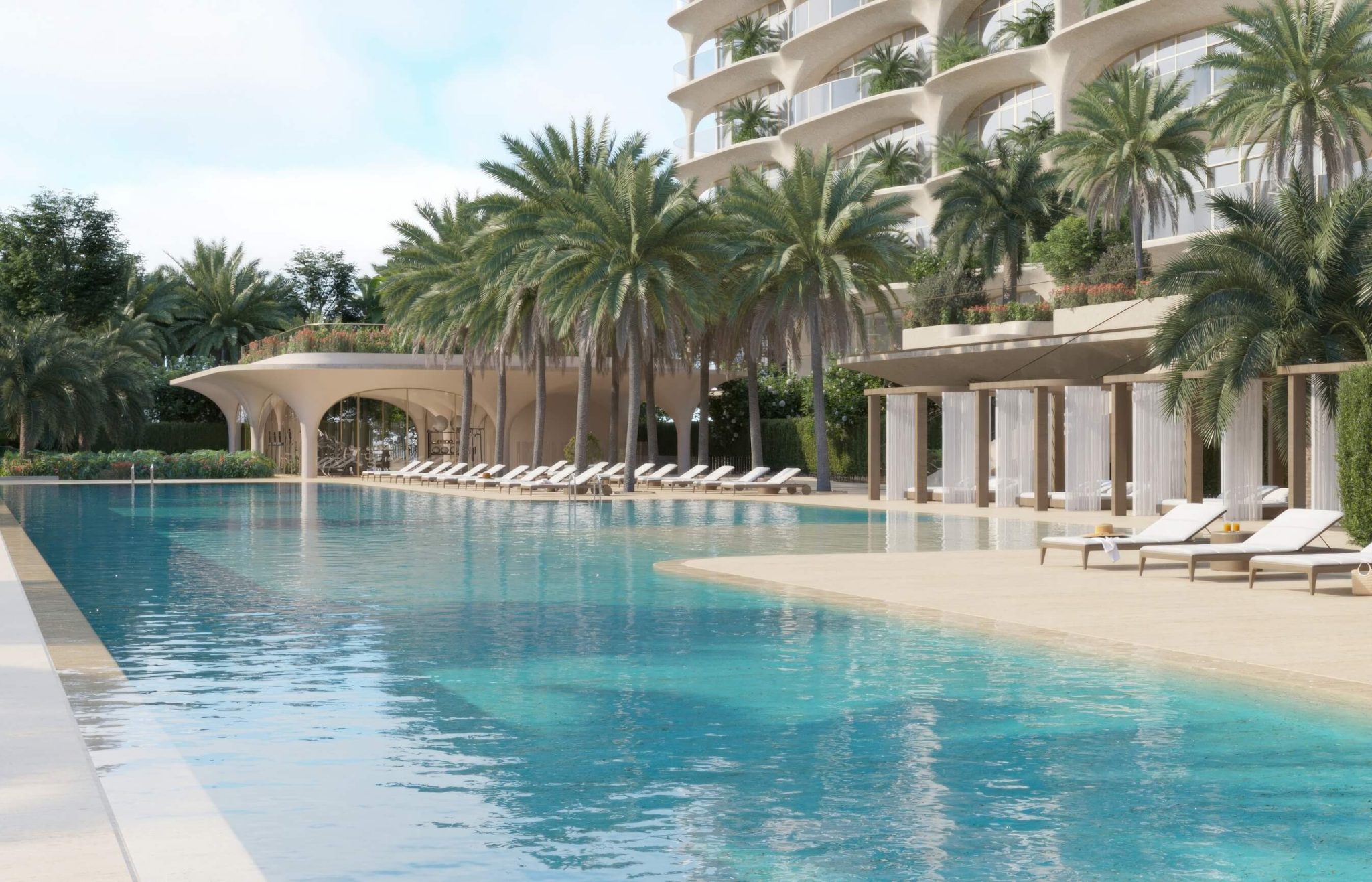 Ocean House — exterior view in Palm Jumeirah