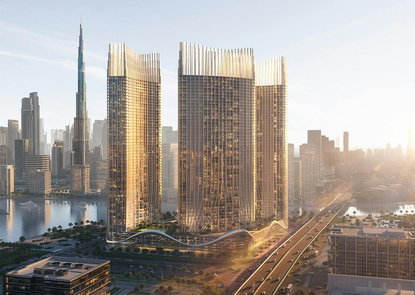 Binghatti Skyrise — exterior view in Business Bay