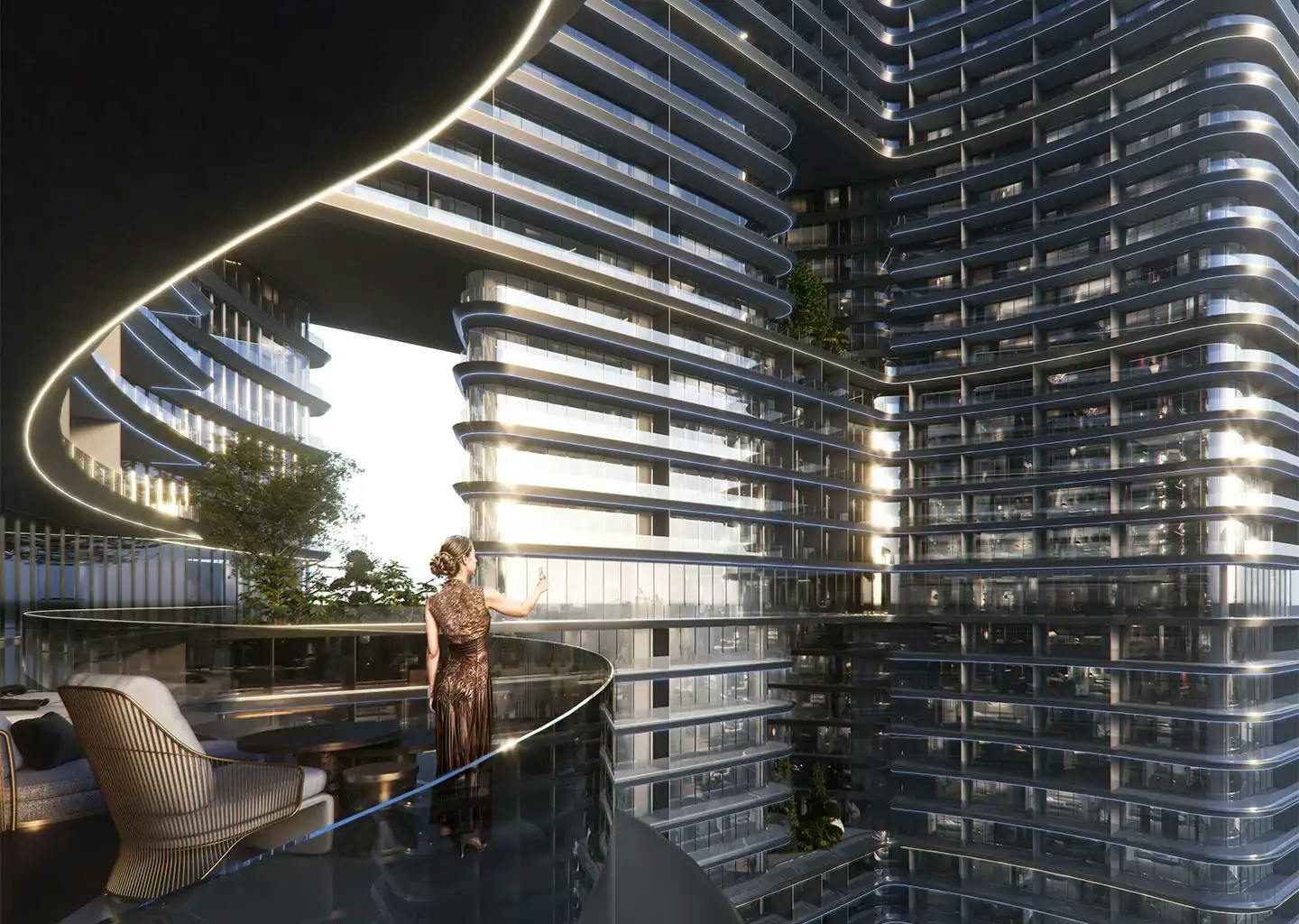 Binghatti Hills Phase 3 — exterior view in Dubai Science Park