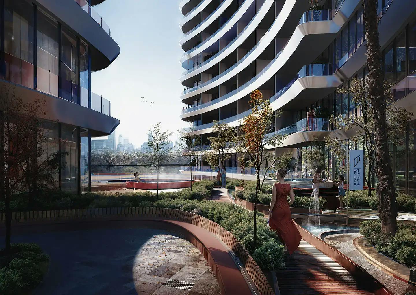 Binghatti Hills Phase 3 — exterior view in Dubai Science Park