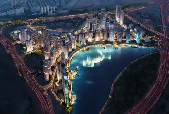 Binghatti Vision Iconic — exterior view in Nad Al Sheba