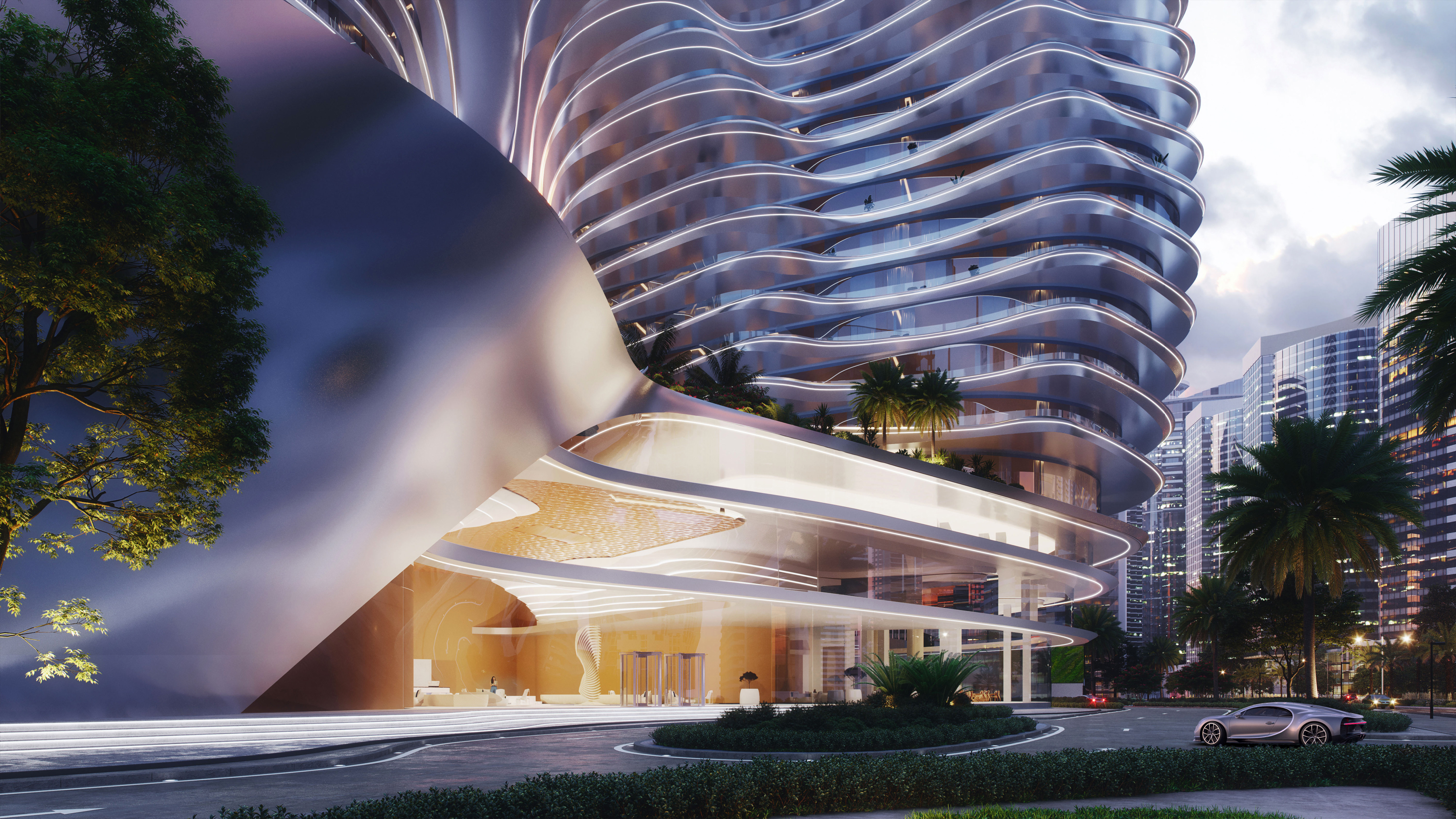 Bugatti Residences by Binghatti — vue extérieure à Business Bay