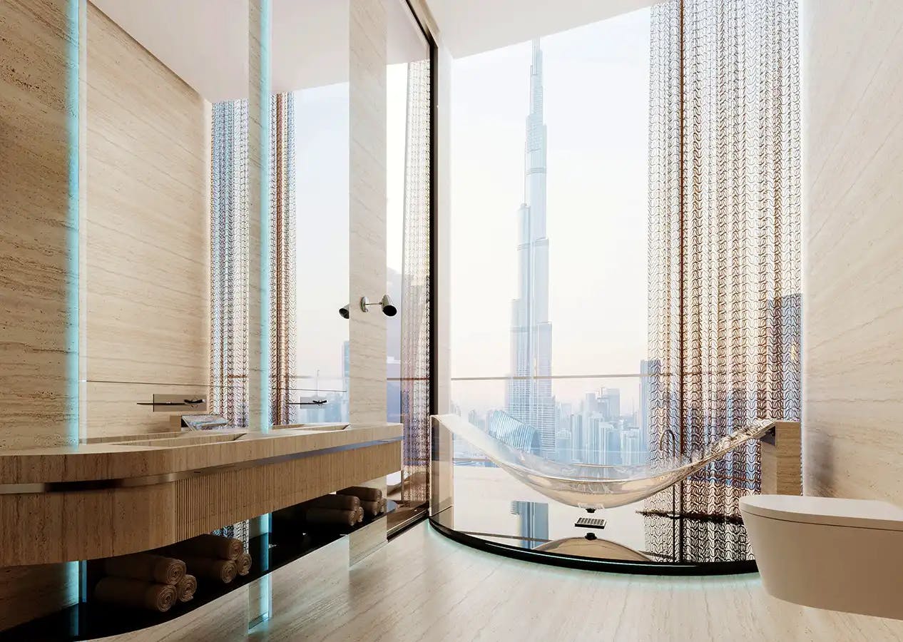 Mercedes-Benz Places by Binghatti — exterior view in Downtown Dubai