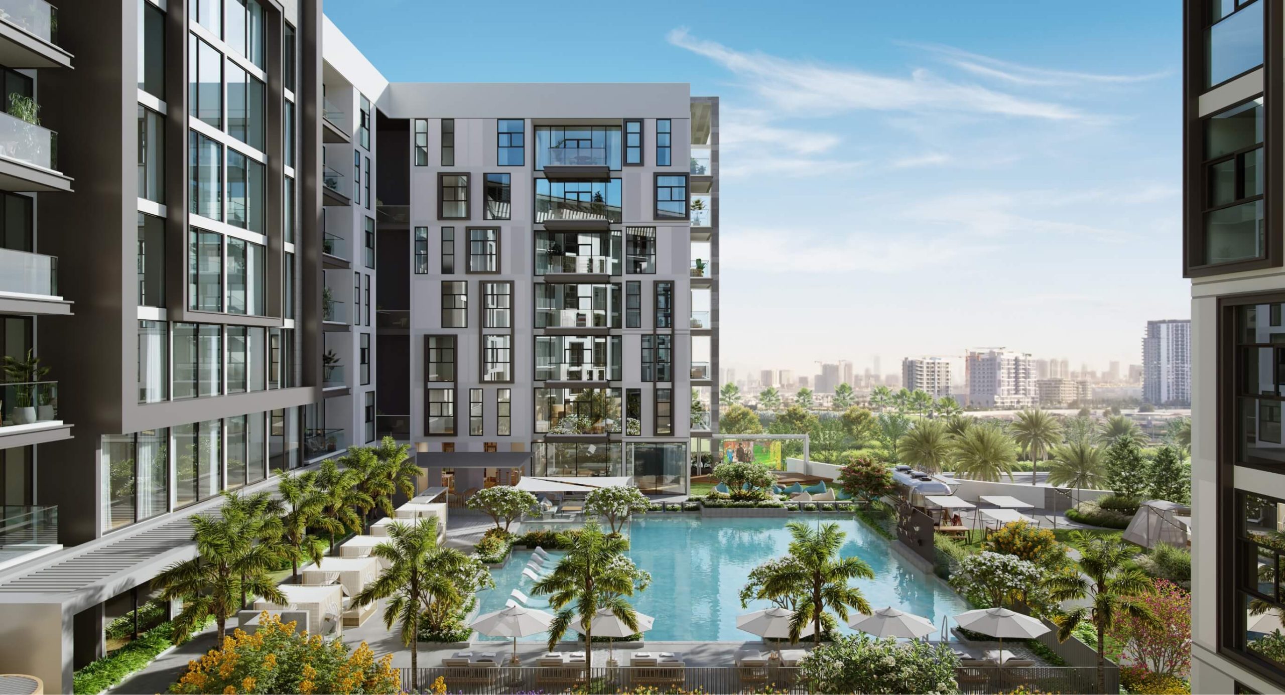 Arbor View — exterior view in Arjan (Dubailand)