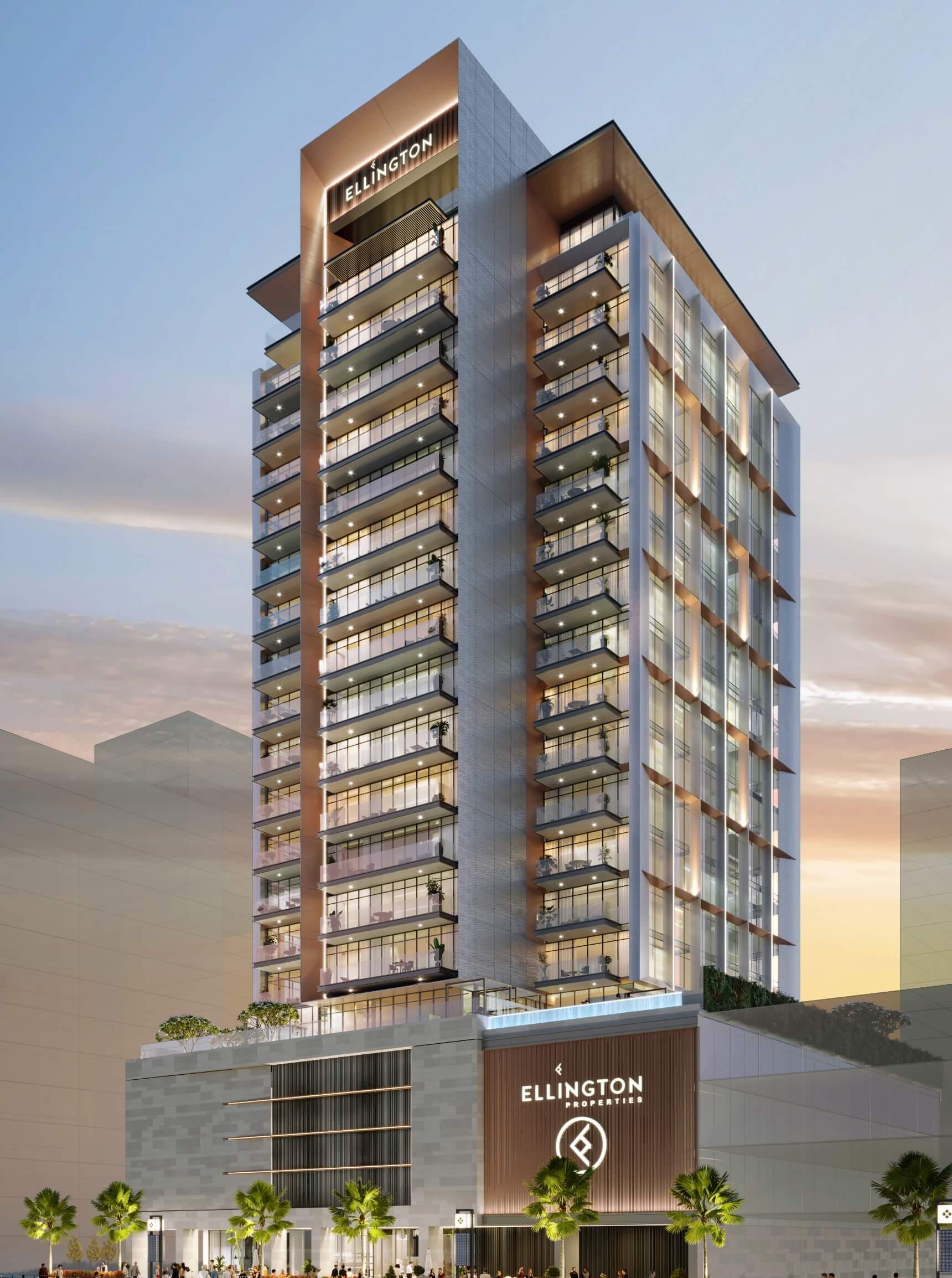 The Quayside — exterior view in Business Bay