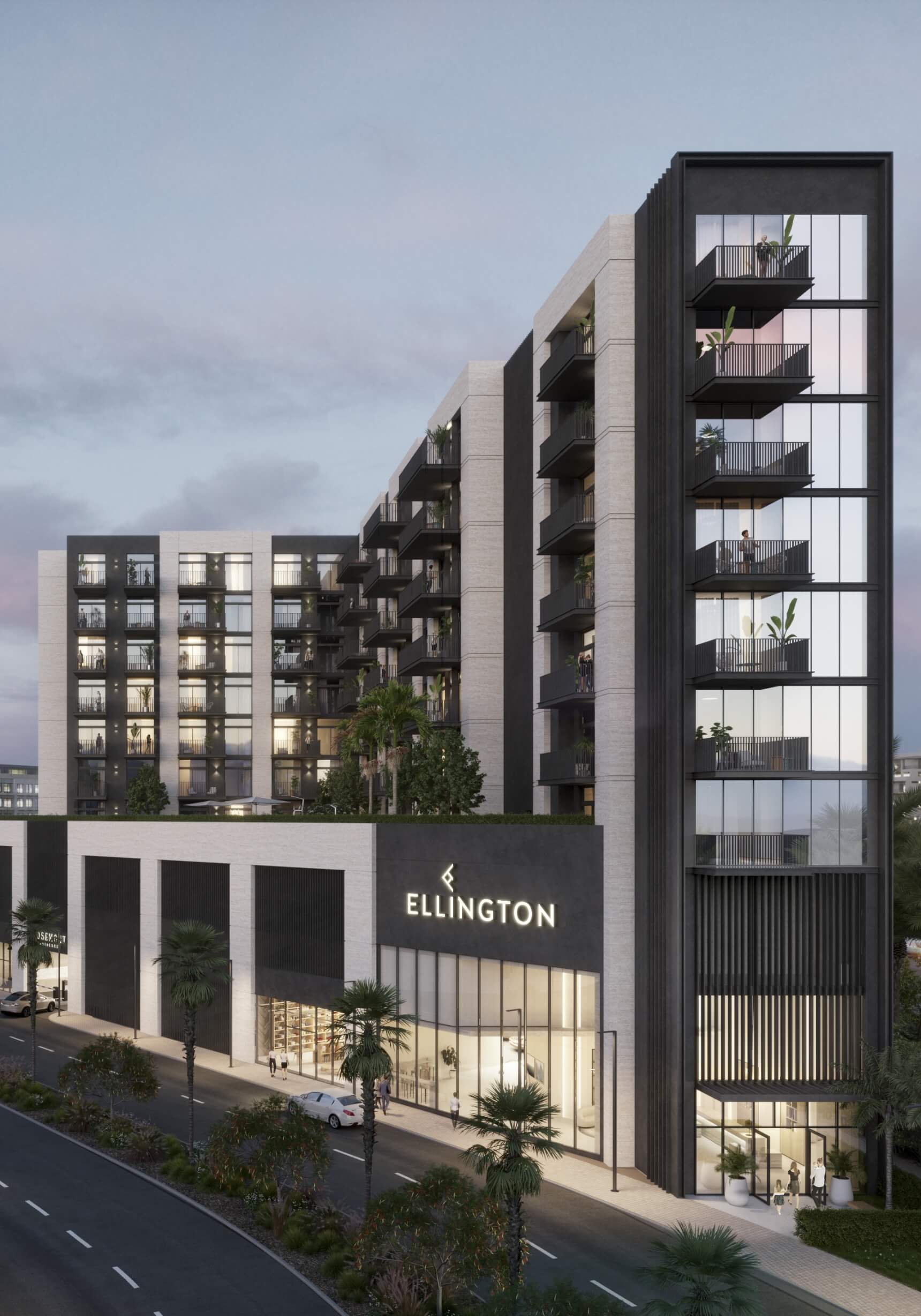 Rosemont Residences — exterior view in Jumeirah Village Triangle (JVT)