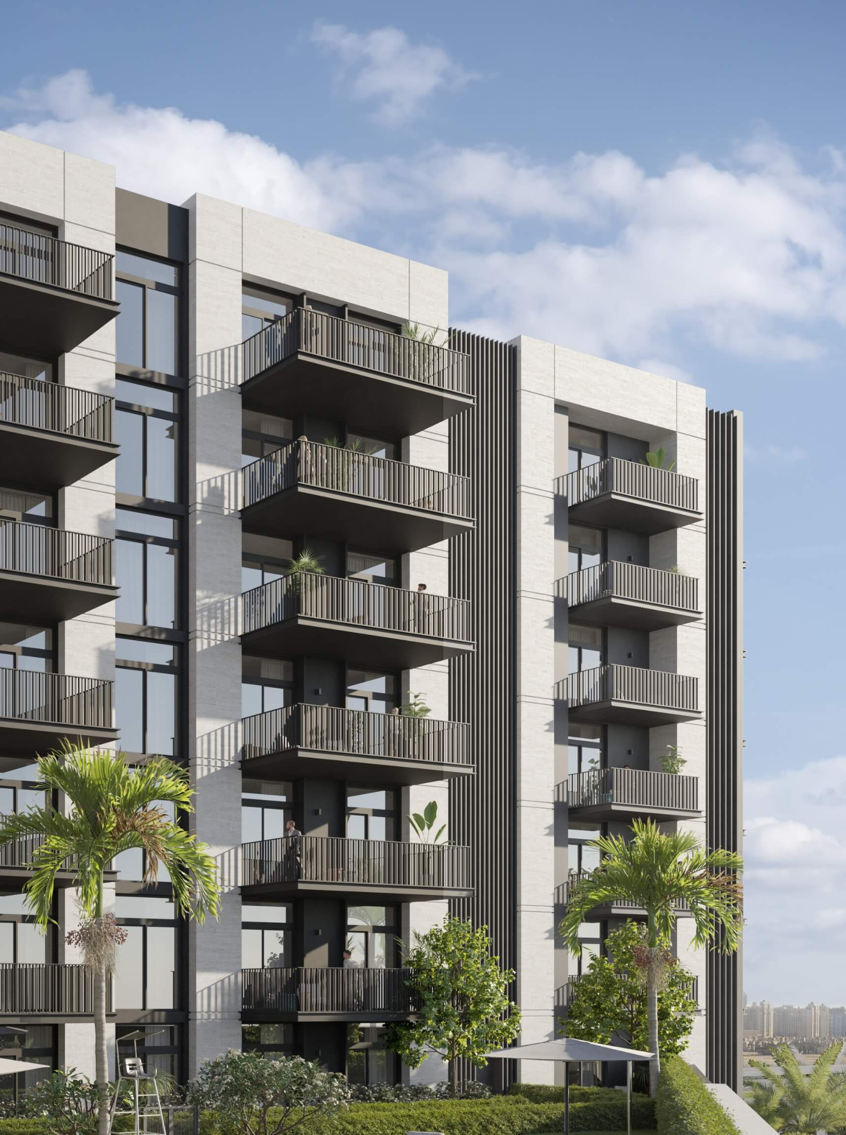 Rosemont Residences — exterior view in Jumeirah Village Triangle (JVT)