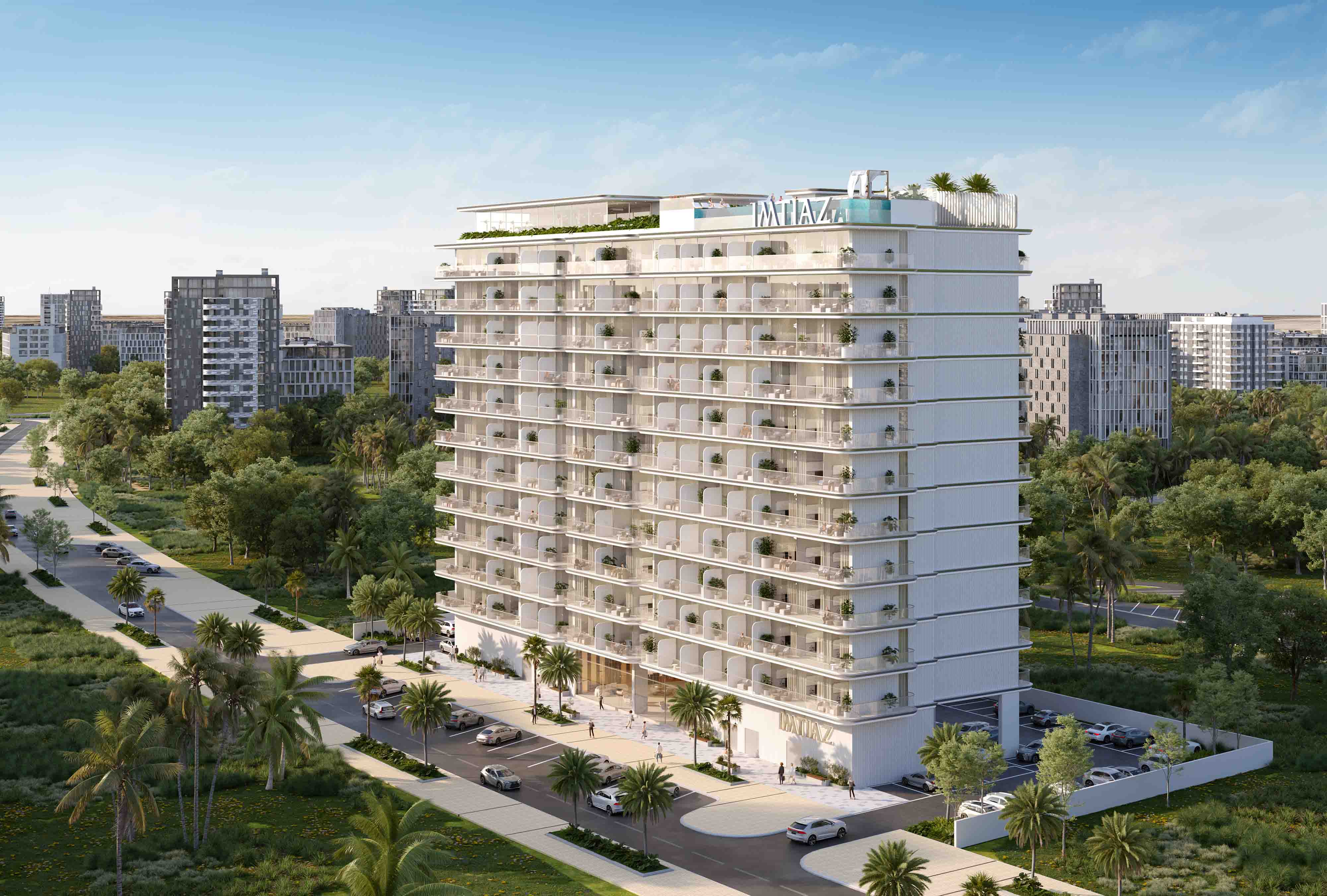 Cove Edition 6 — exterior view in Dubai Land Residence Complex (DLRC)