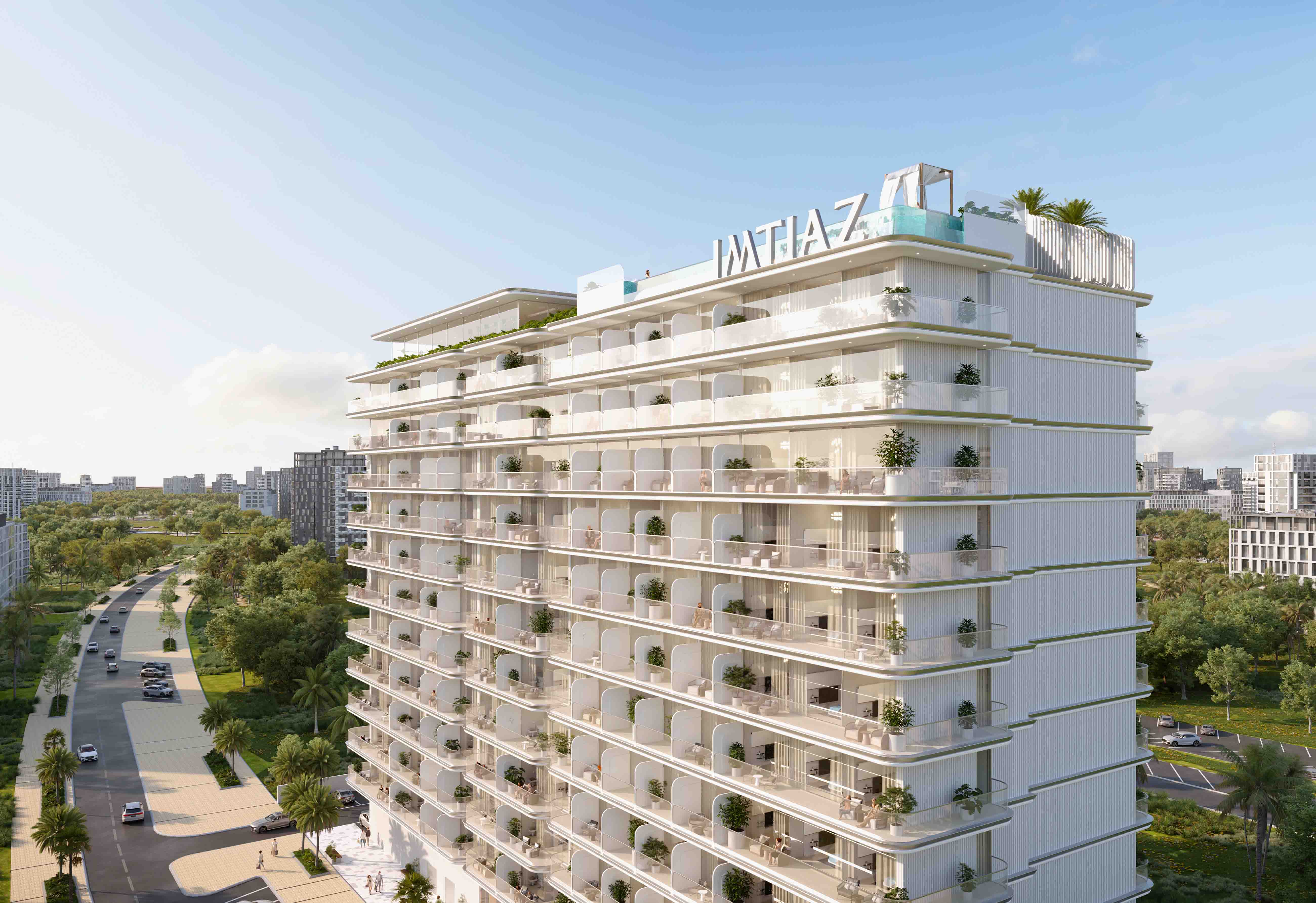 Cove Edition 6 — exterior view in Dubai Land Residence Complex (DLRC)