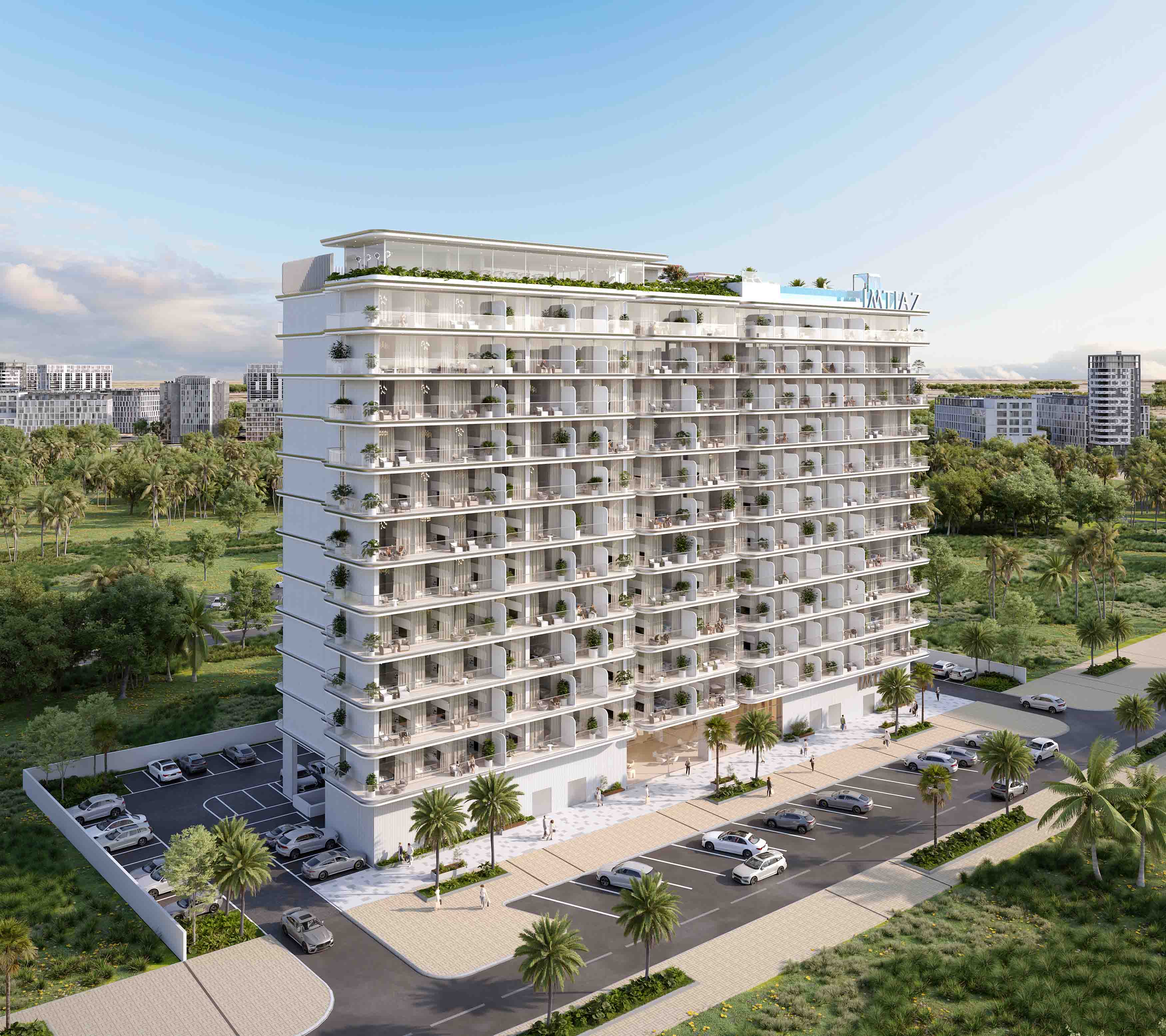 Cove Edition 6 — exterior view in Dubai Land Residence Complex (DLRC)