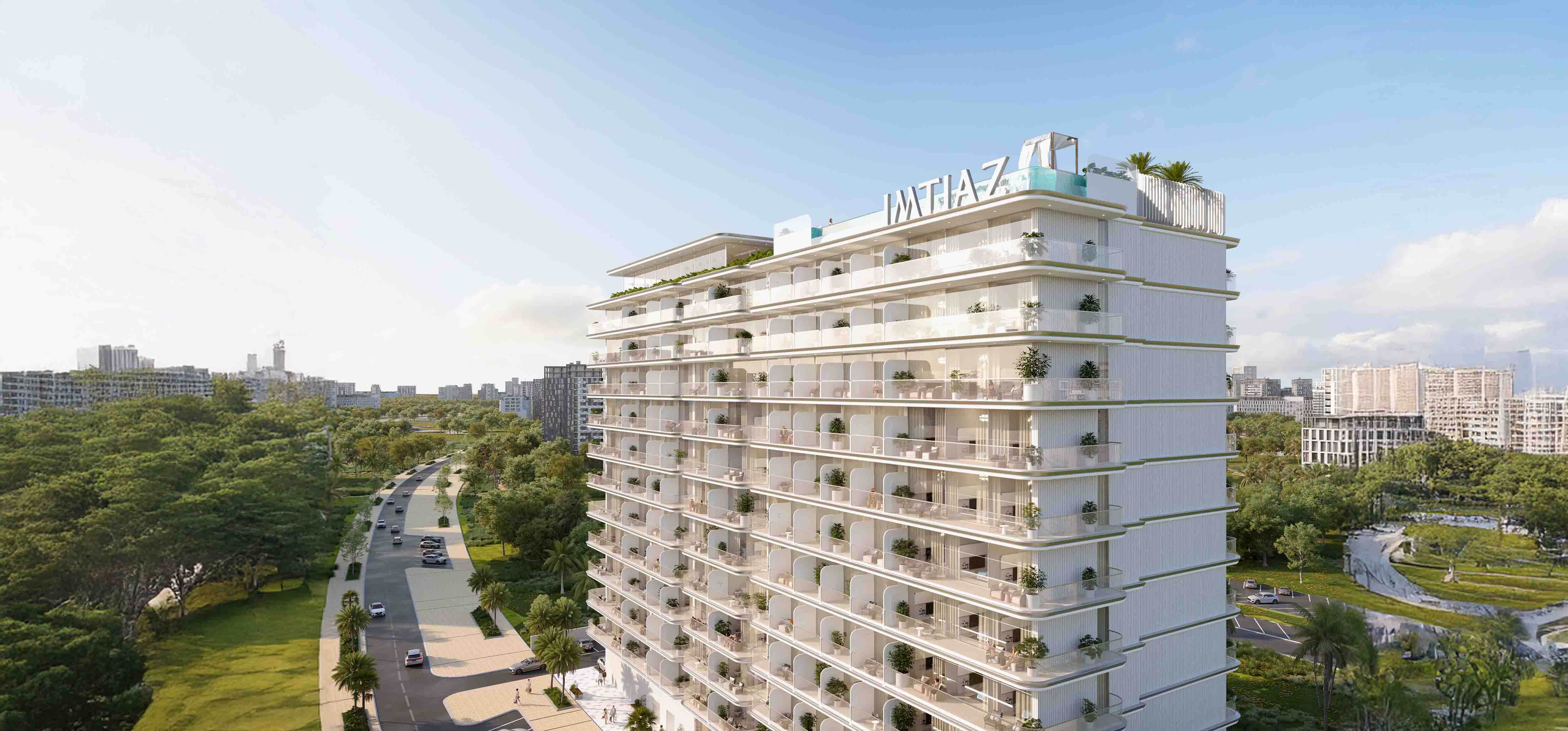 Cove Edition 6 — exterior view in Dubai Land Residence Complex (DLRC)