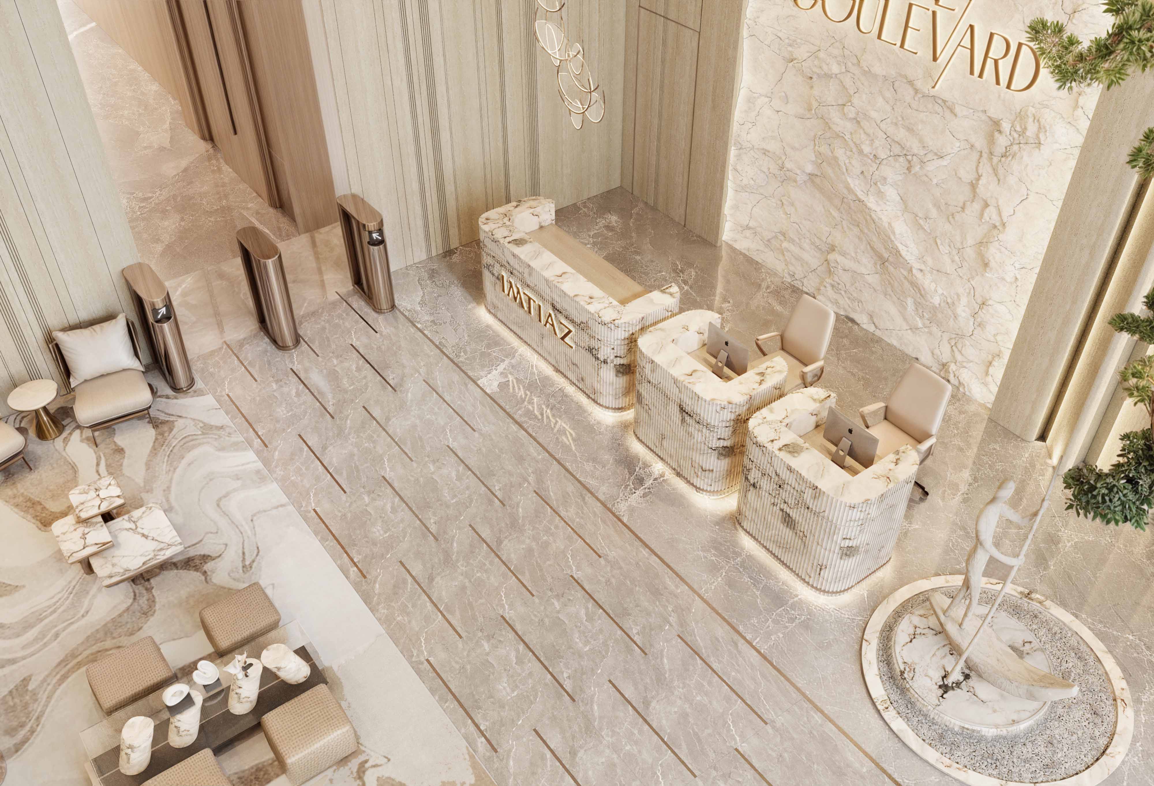 Cove Boulevard — vue extérieure à Dubai Land Residence Complex (DLRC)