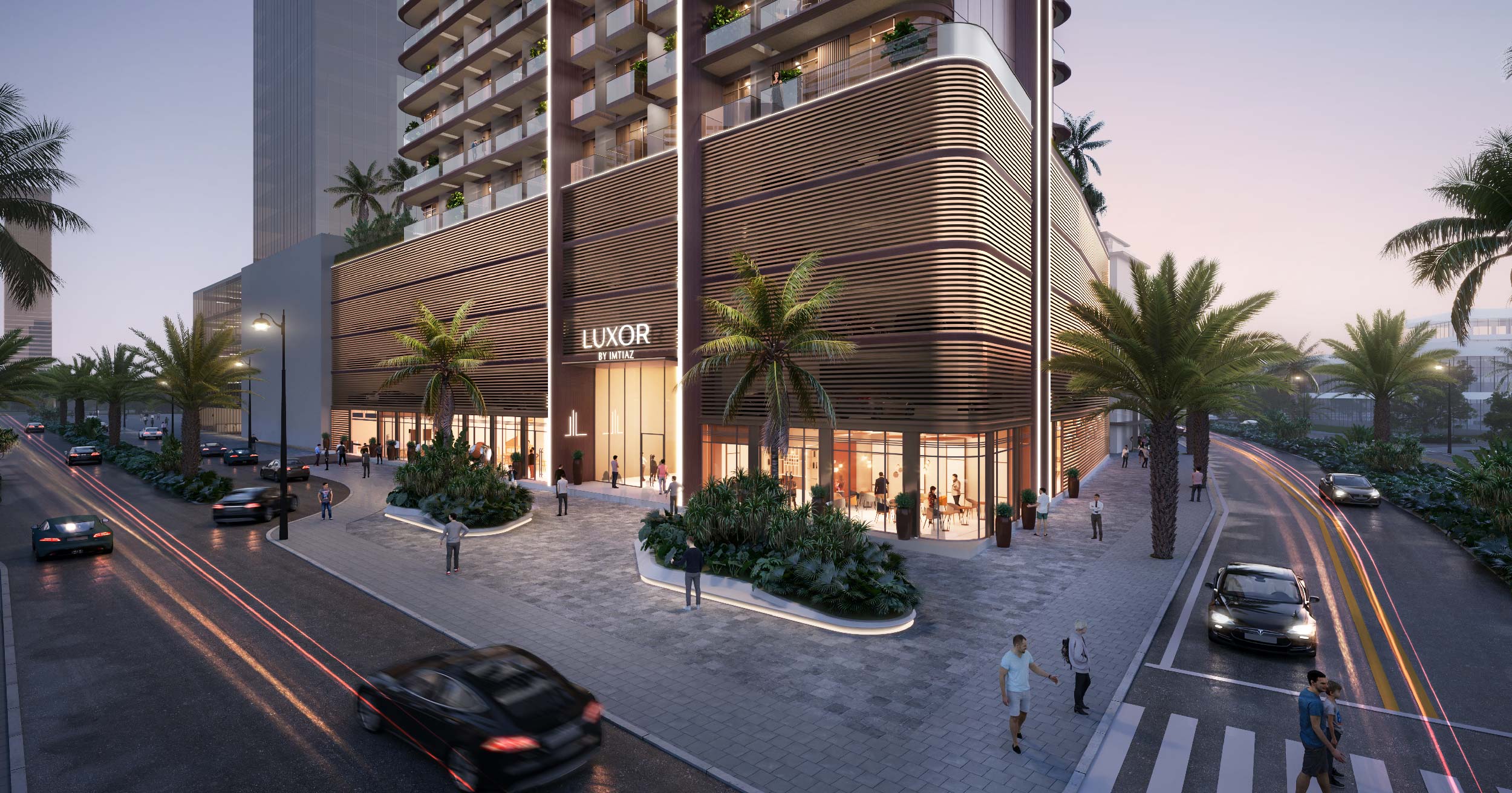 Luxor — exterior view in Jumeirah Village Circle (JVC)