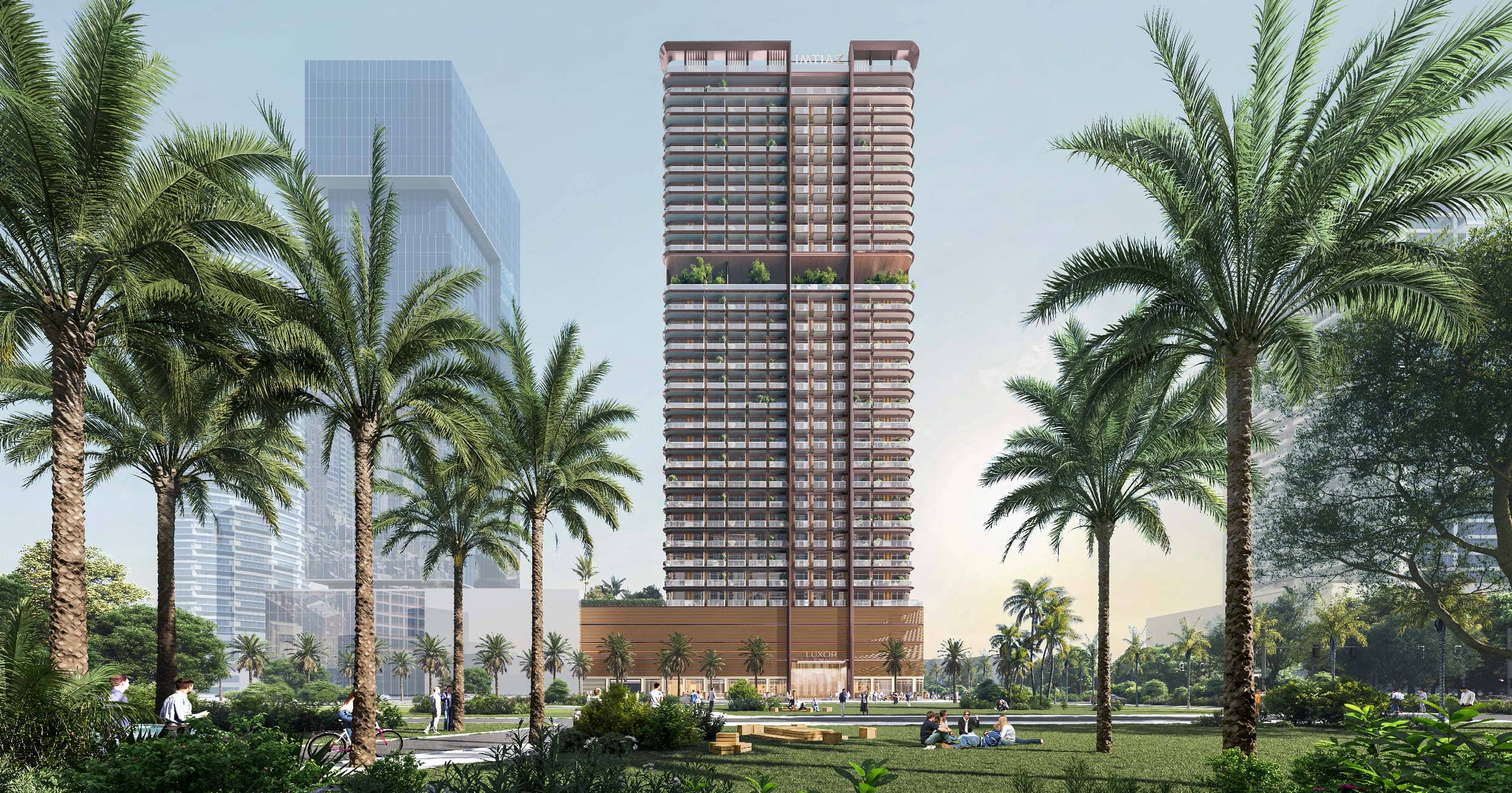 Luxor — exterior view in Jumeirah Village Circle (JVC)