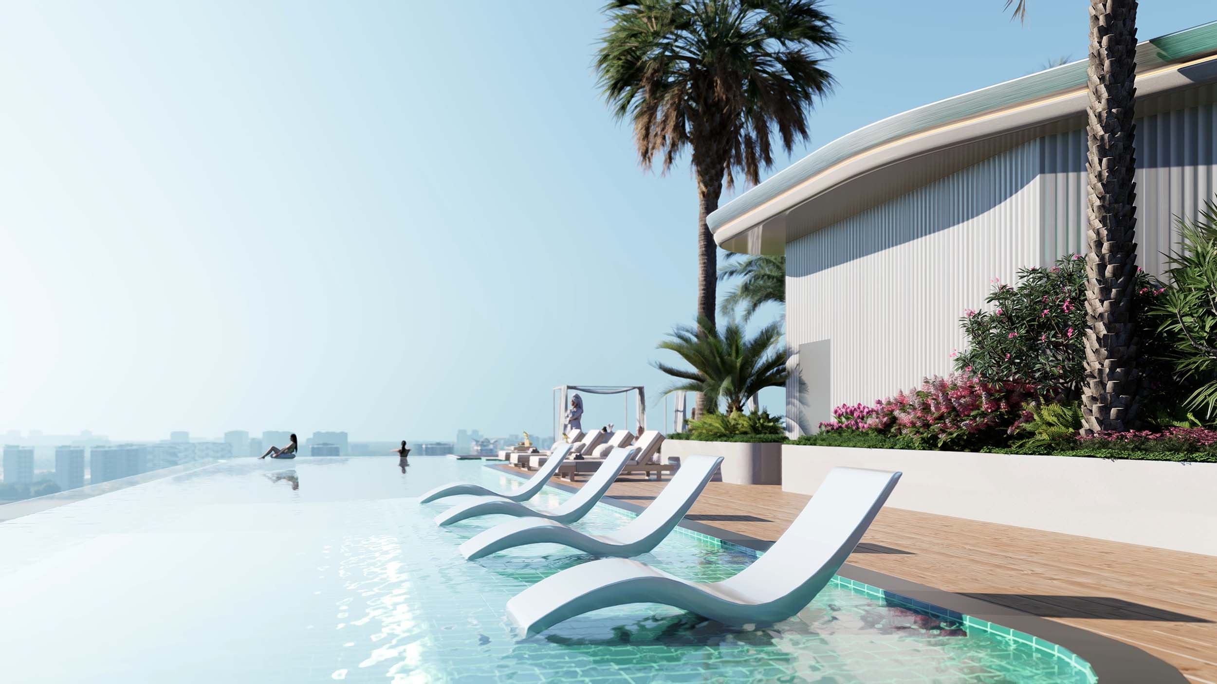 Cove Grand — vue extérieure à Dubai Land Residence Complex (DLRC)