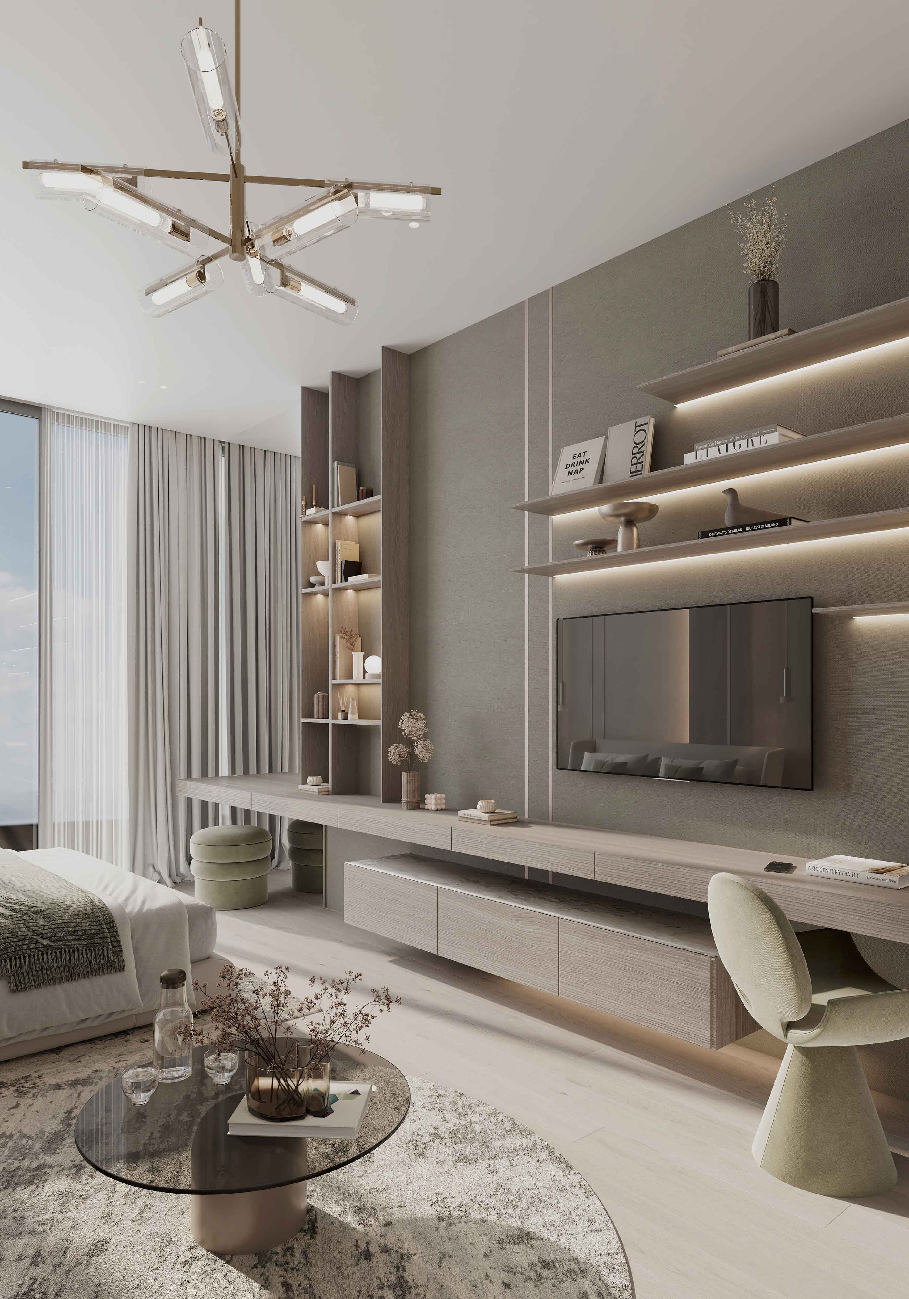 Cove Grand — vue extérieure à Dubai Land Residence Complex (DLRC)