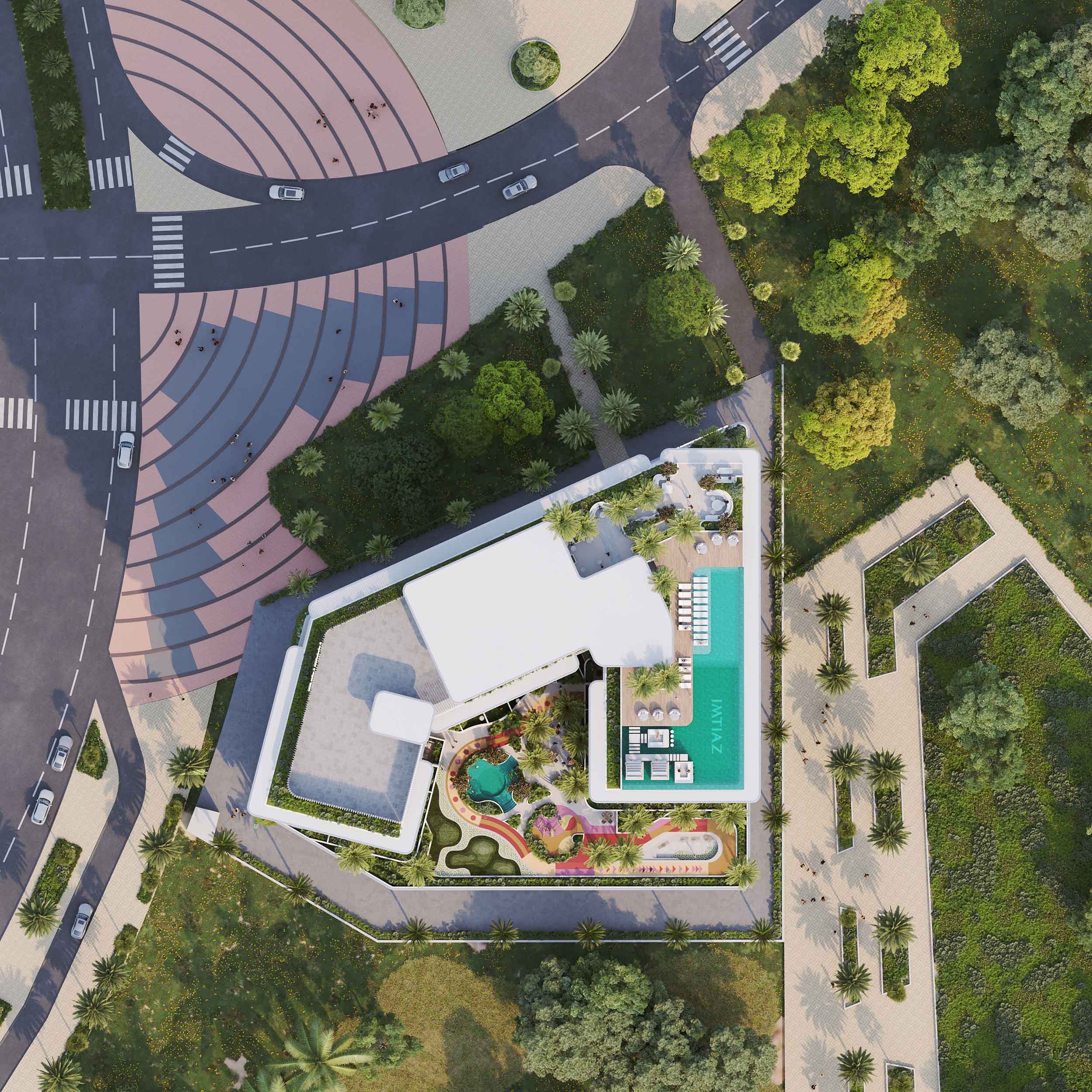 Cove Grand — vue extérieure à Dubai Land Residence Complex (DLRC)