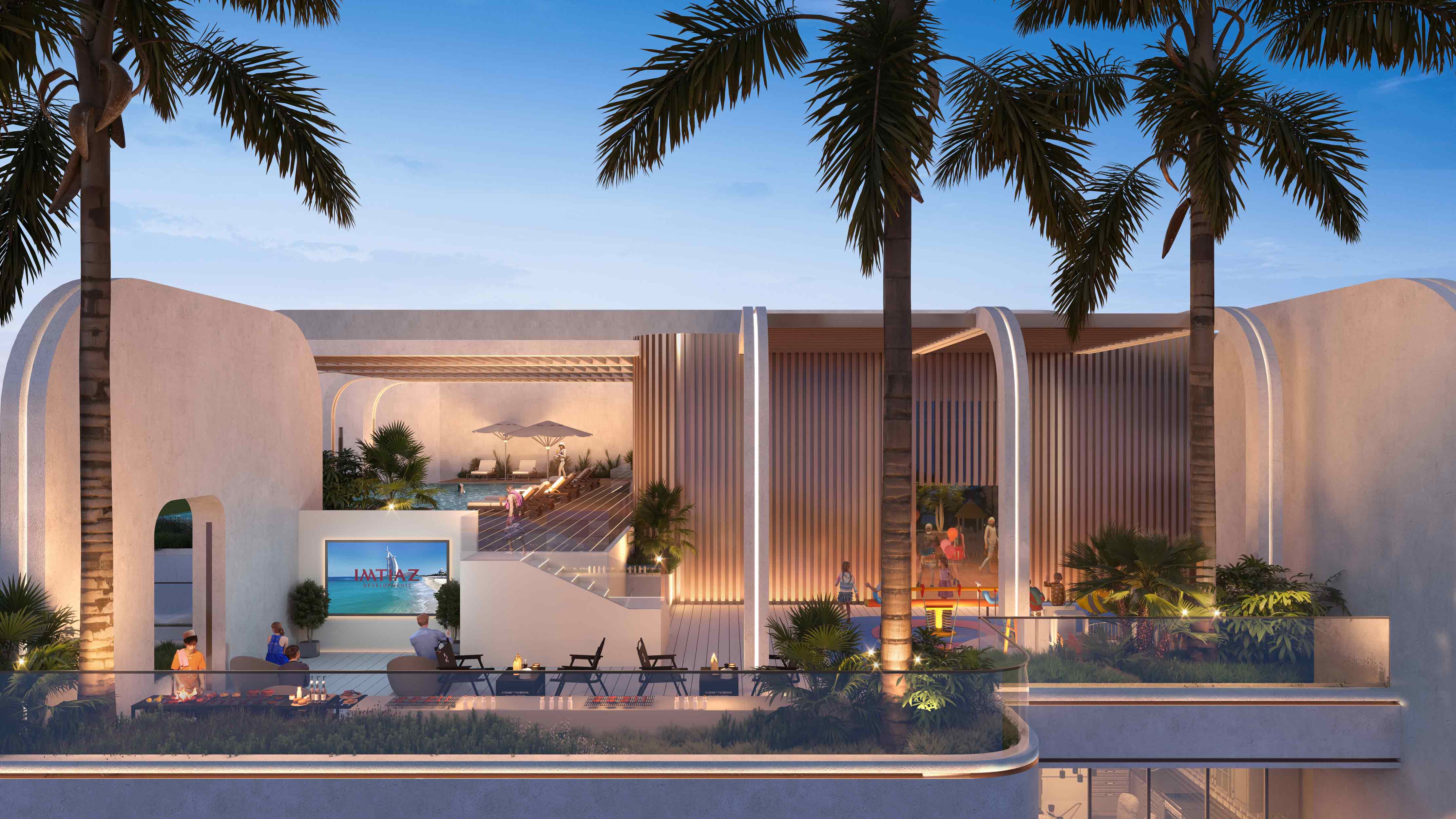 Le Blanc — exterior view in Dubai Land Residence Complex (DLRC)