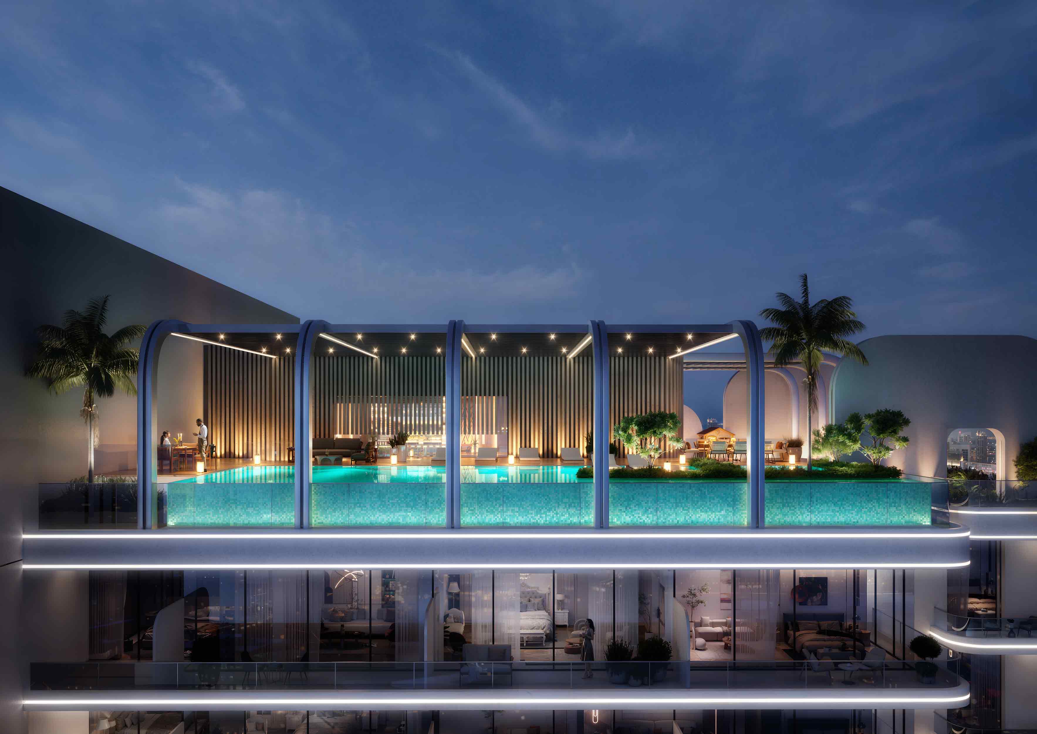 Le Blanc — exterior view in Dubai Land Residence Complex (DLRC)