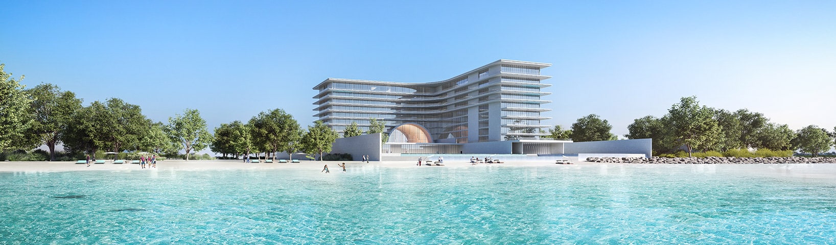 Armani Beach Residences at Palm Jumeirah — exterior view in Palm Jumeirah