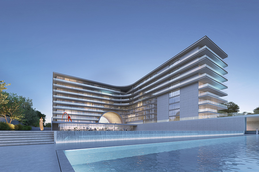 Armani Beach Residences at Palm Jumeirah — exterior view in Palm Jumeirah