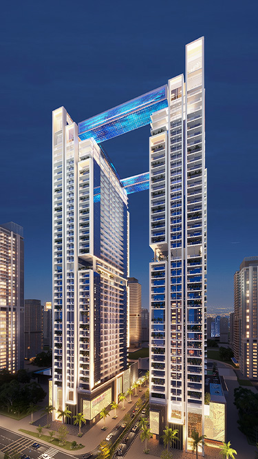 Viewz by Danube — vue extérieure à Jumeirah Lake Towers (JLT)