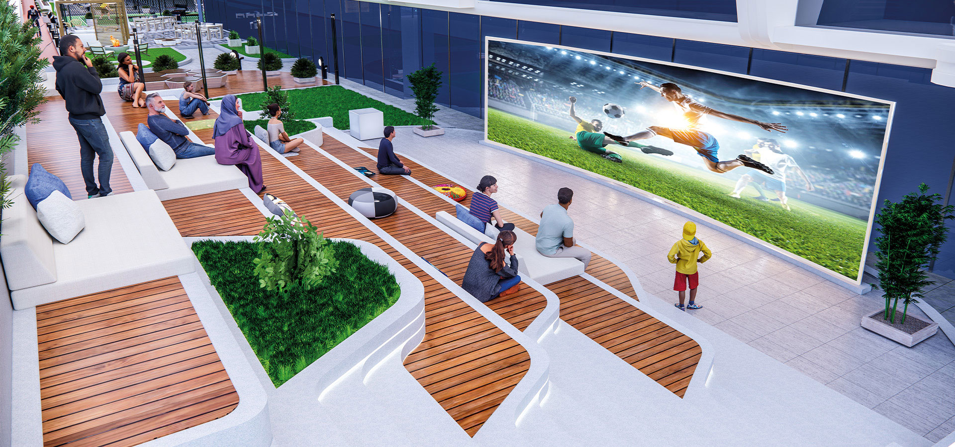 Sportz by Danube — exterior view in Dubai Sports City