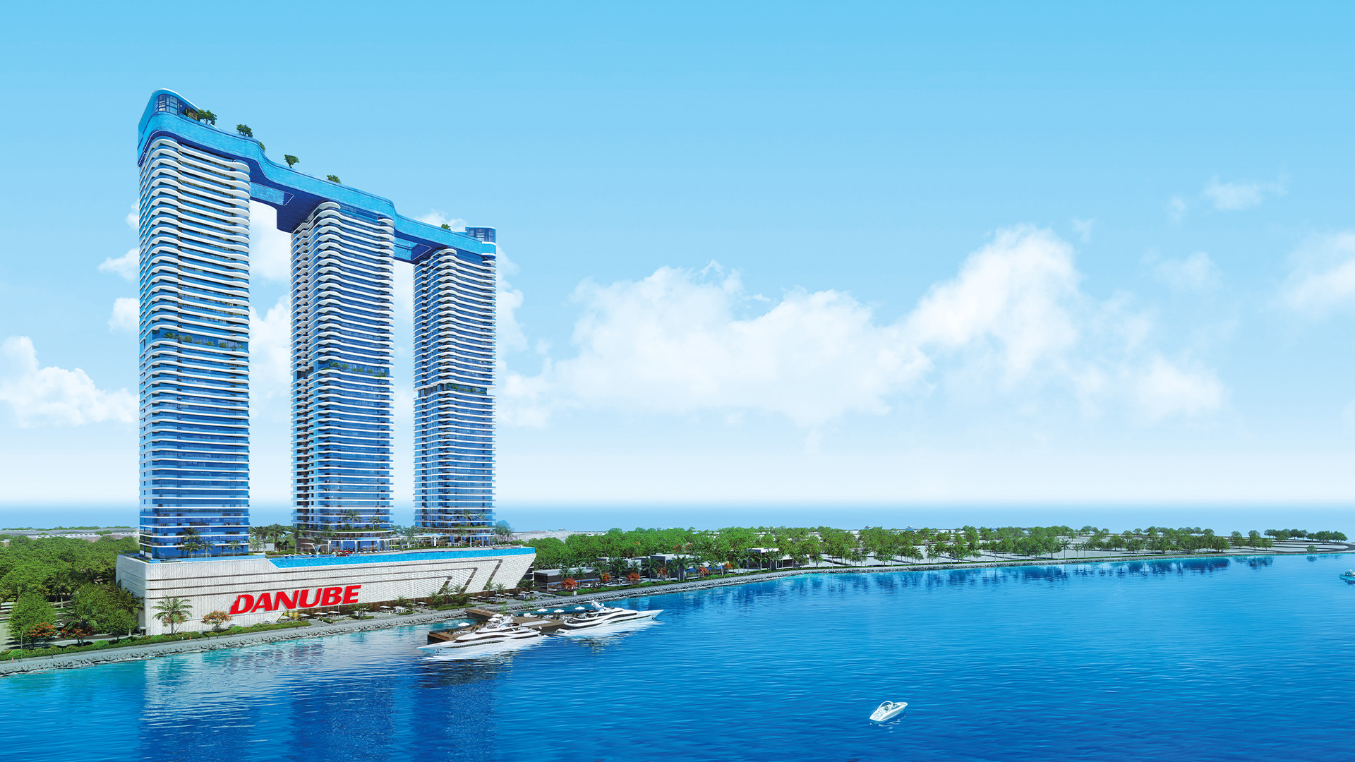 Oceanz by Danube — vue extérieure à Dubai Maritime City