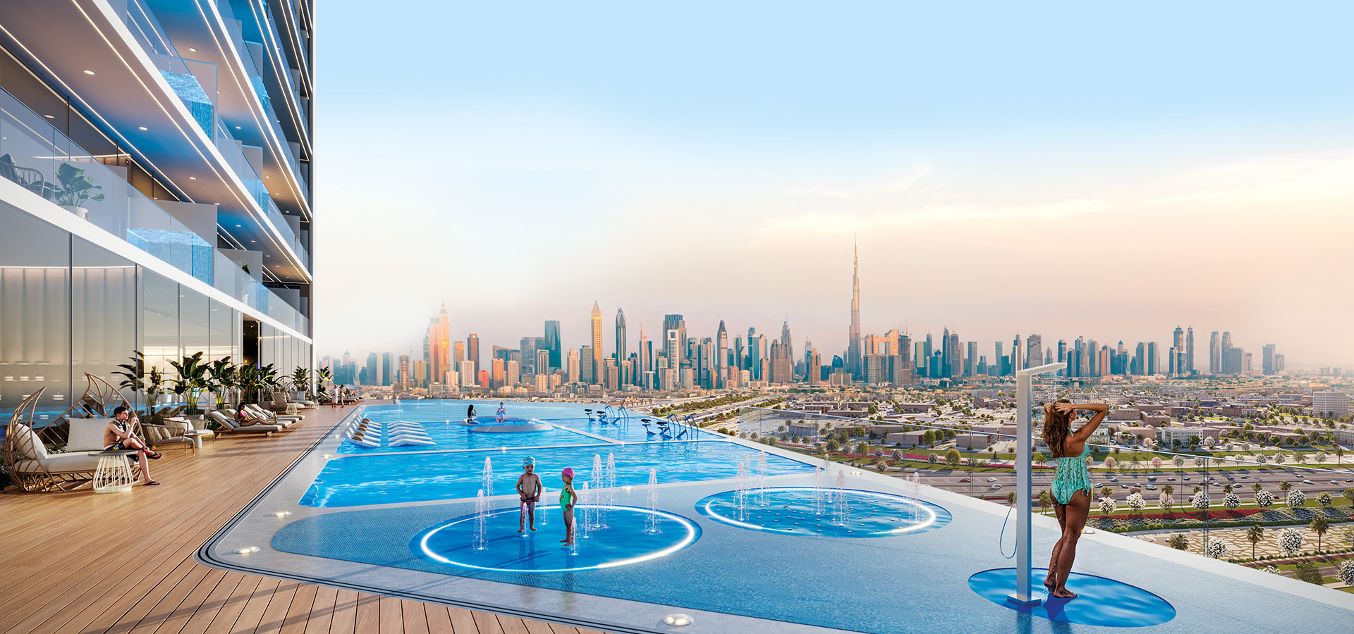 Oasiz 2 by Danube — exterior view in Dubai Silicon Oasis