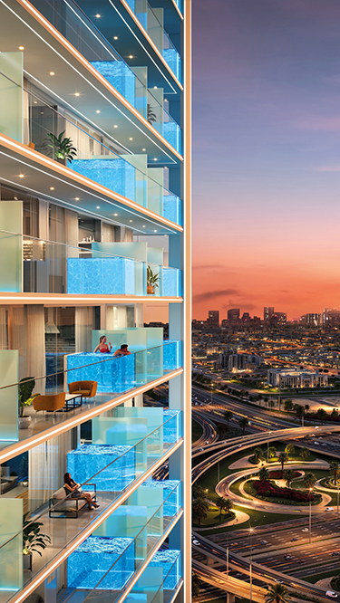 Oasiz 2 by Danube — exterior view in Dubai Silicon Oasis