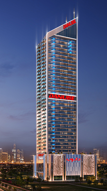 Oasiz 2 by Danube — exterior view in Dubai Silicon Oasis