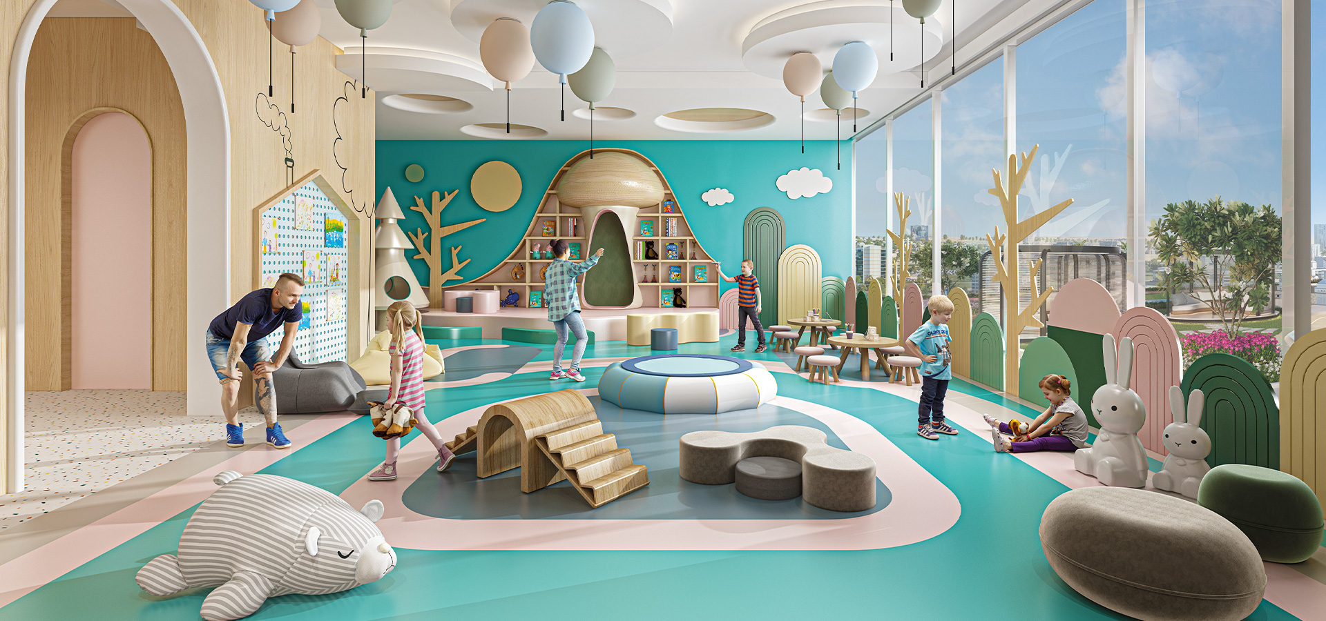 Oasiz by Danube — exterior view in Dubai Silicon Oasis