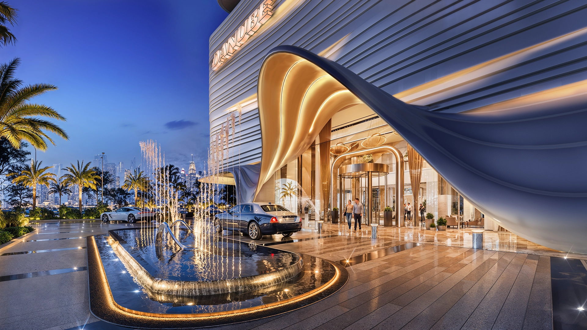 Breez by Danube — exterior view in Dubai Maritime City