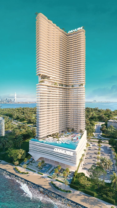 Breez by Danube — exterior view in Dubai Maritime City