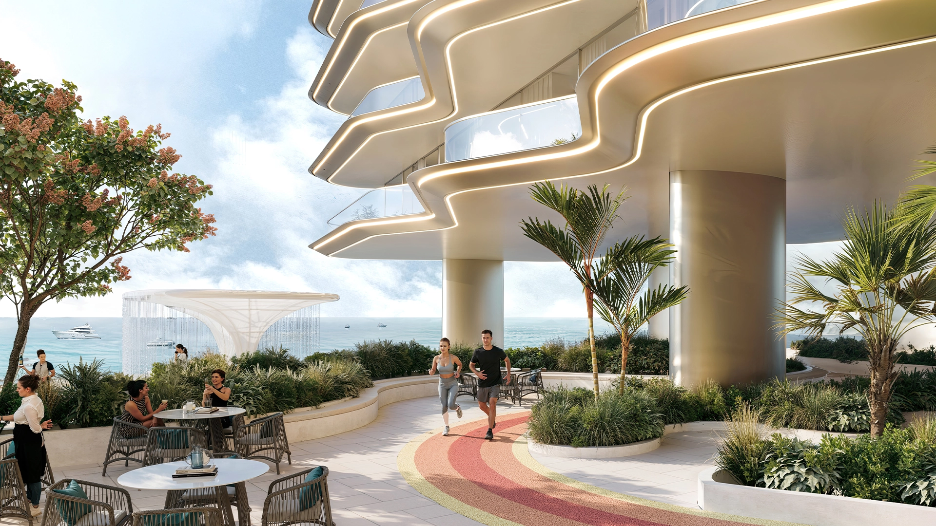 Breez by Danube — exterior view in Dubai Maritime City