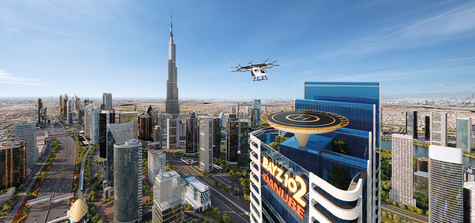 BAYZ 102 by Danube — exterior view in Business Bay