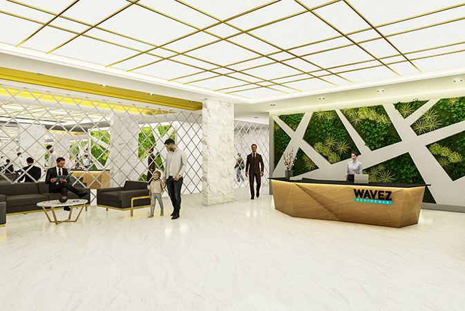 Wavez Residence by Danube — interior render