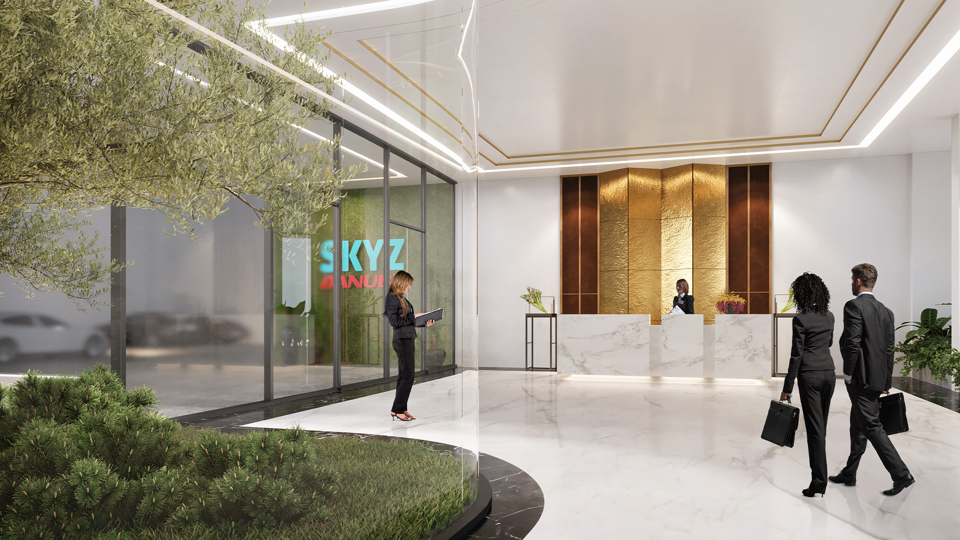 Skyz — interior render