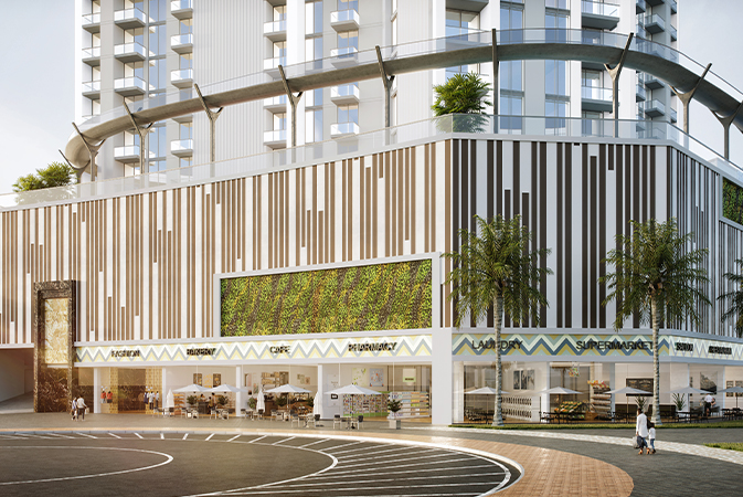 Skyz — exterior view in Arjan (Dubailand)