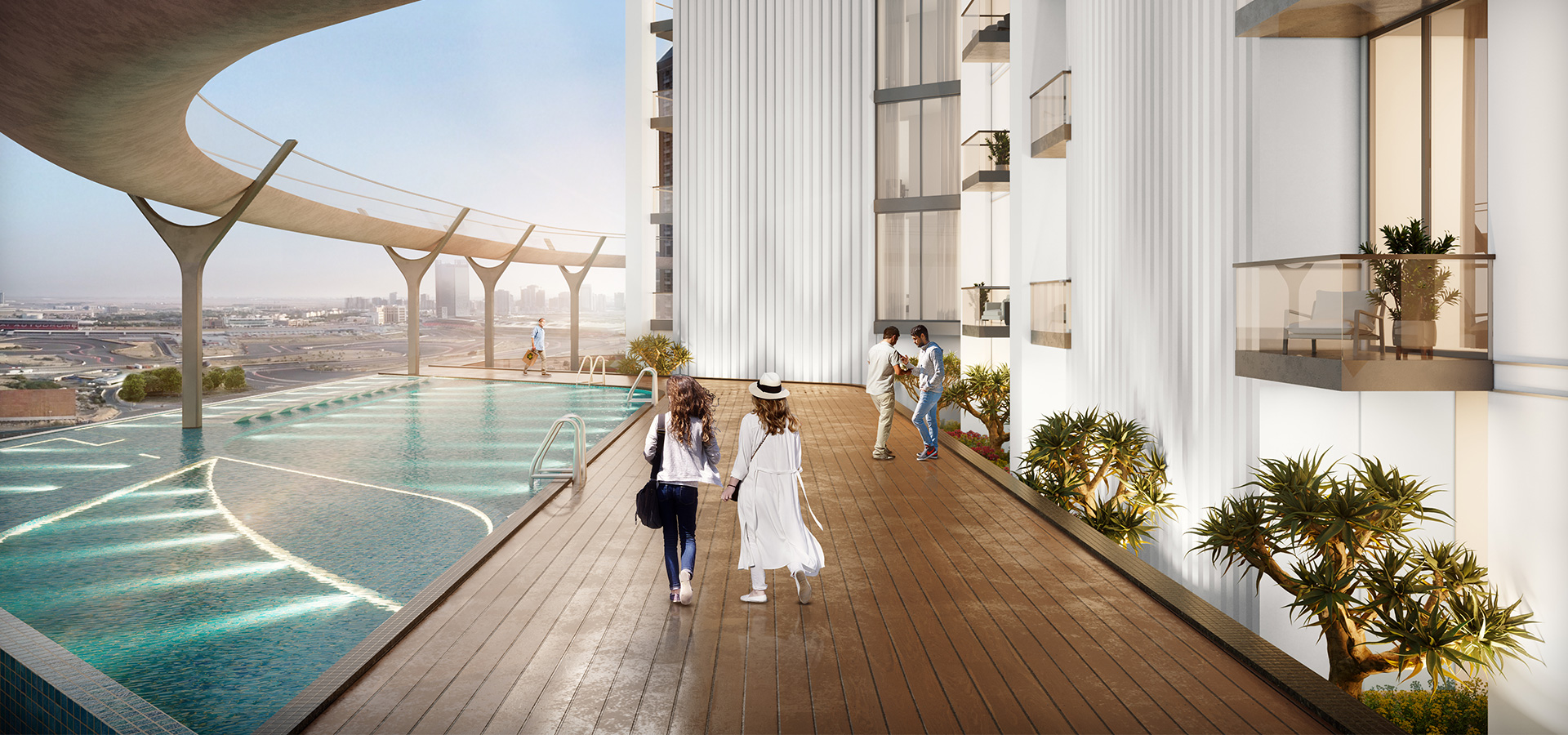 Skyz — exterior view in Arjan (Dubailand)