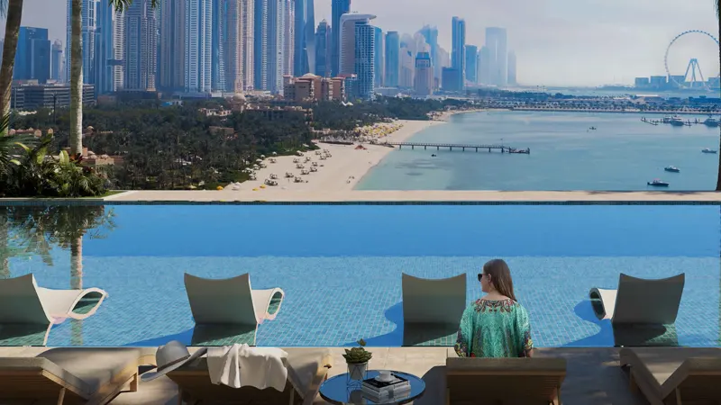 Palm Beach Towers — exterior view in Palm Jumeirah