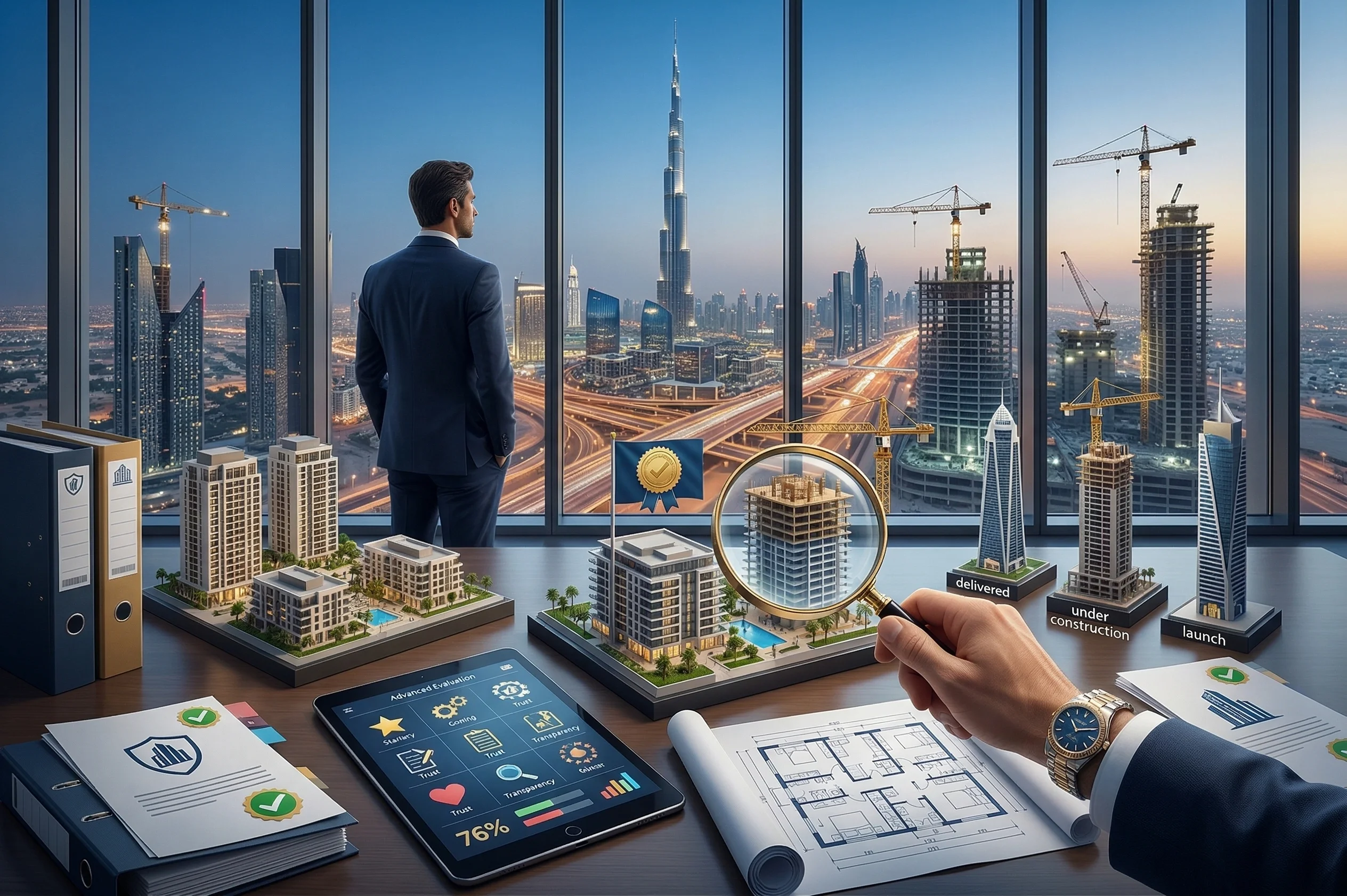 How to Choose a Developer in Dubai: Investor Evaluation Method (Track Record, Quality, Risks, SPA Clauses)
