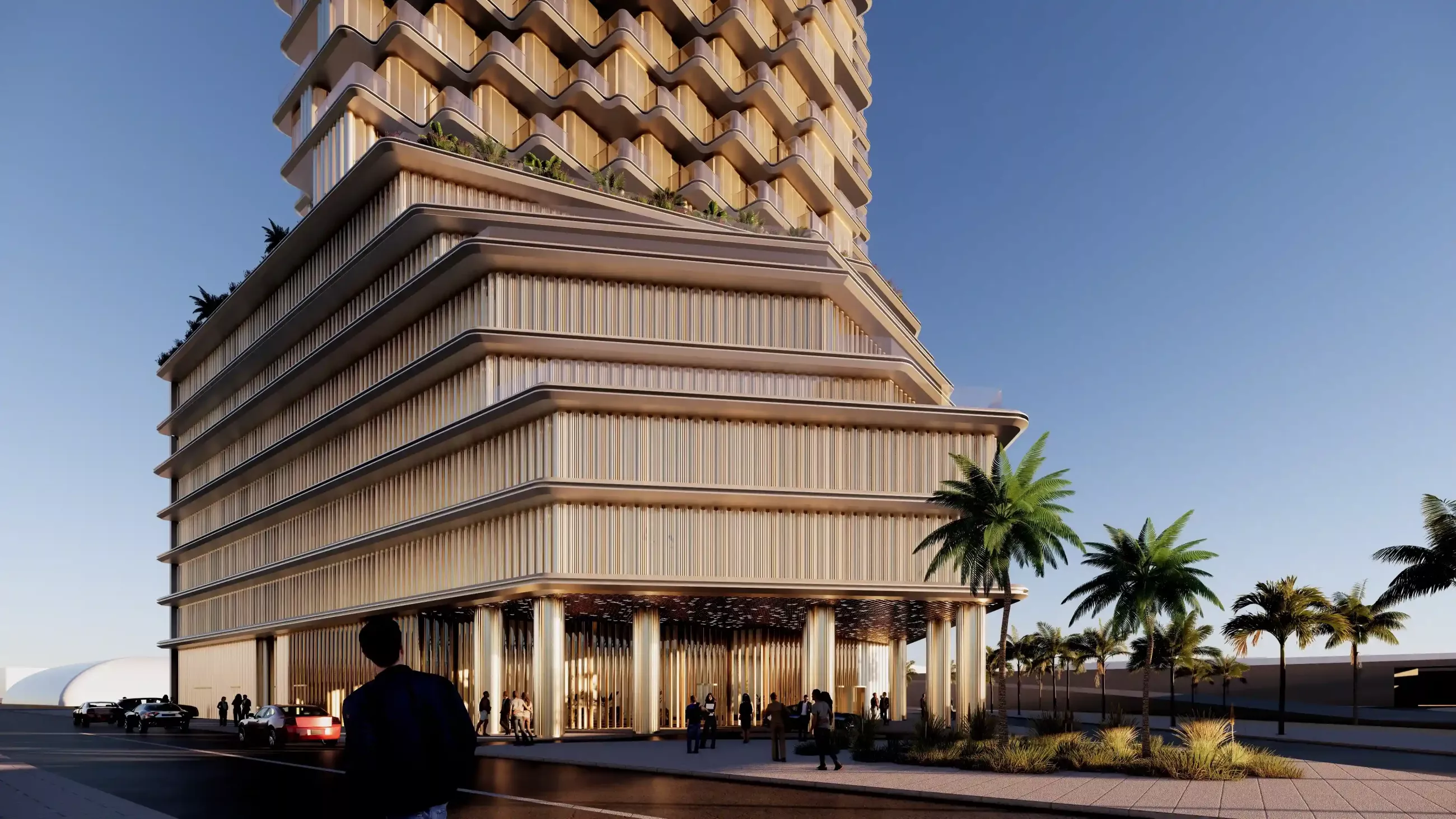One B Tower — exterior view in Business Bay