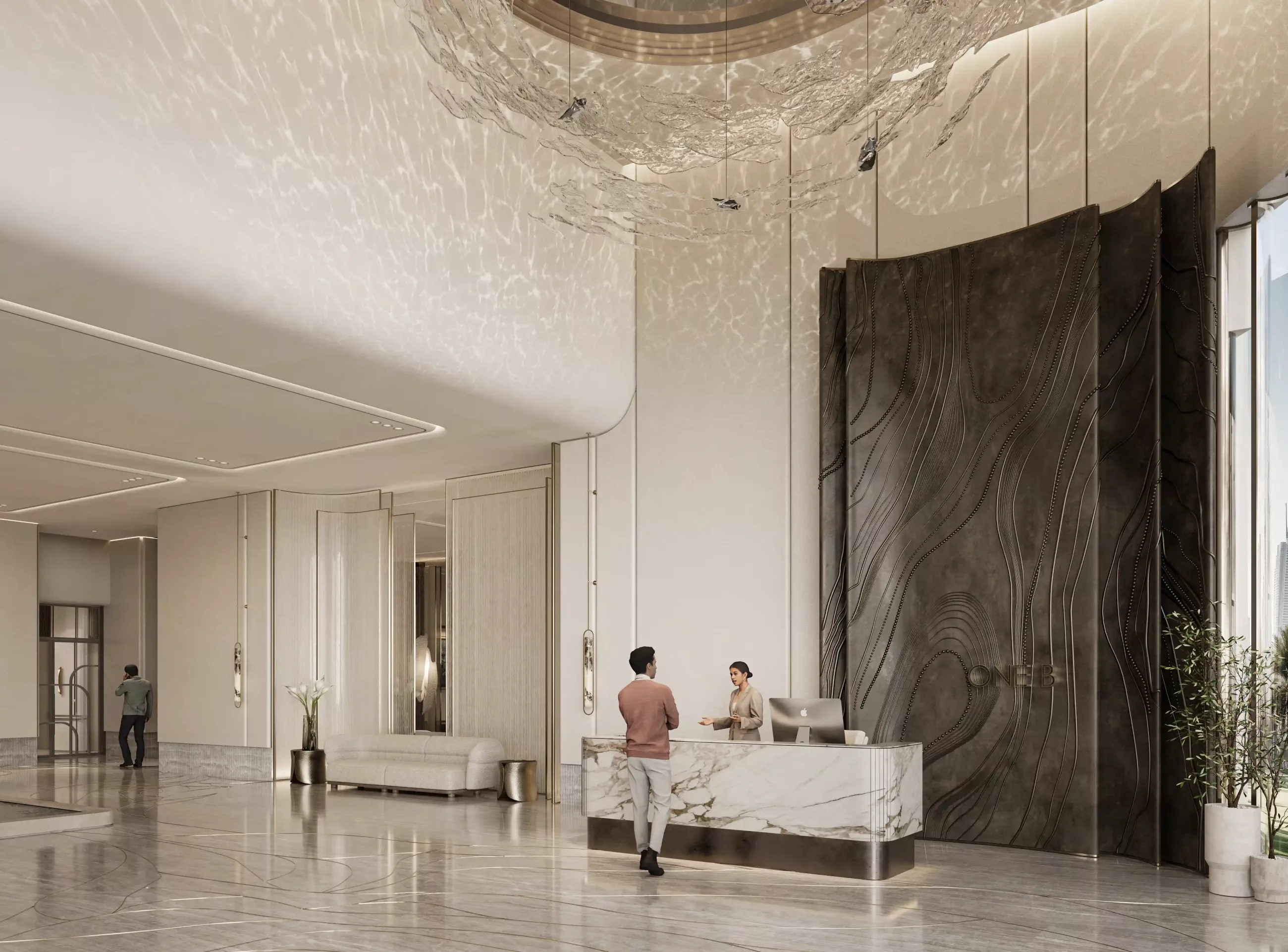 One B Tower — interior render