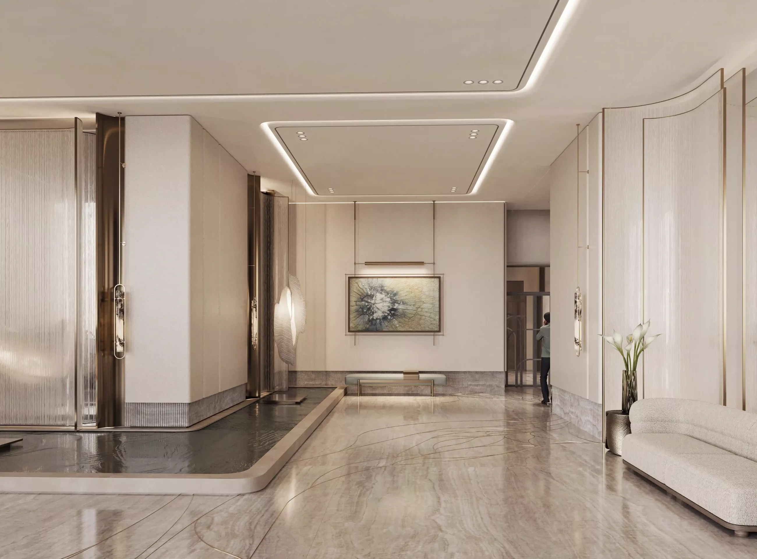 One B Tower — interior render