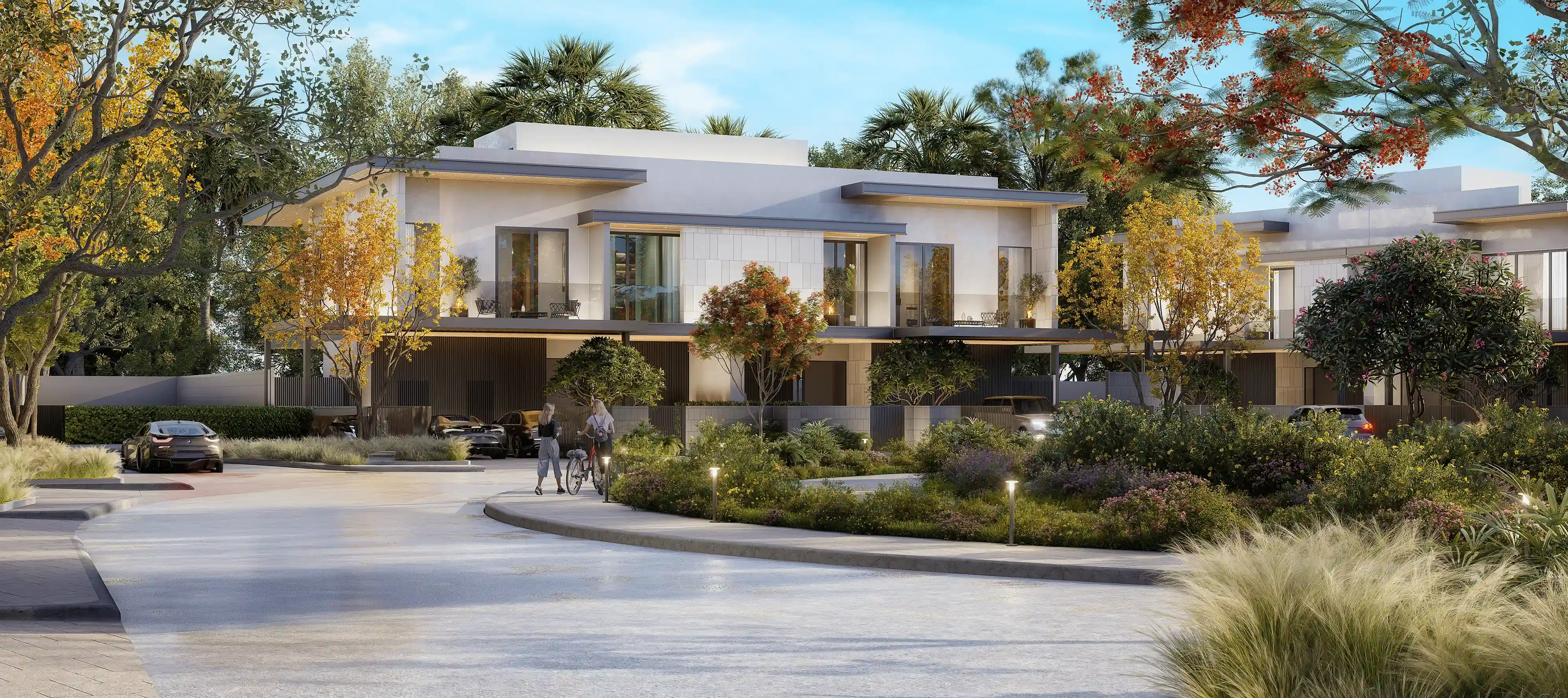 Pinewood Village — exterior view in Jumeirah Golf Estates