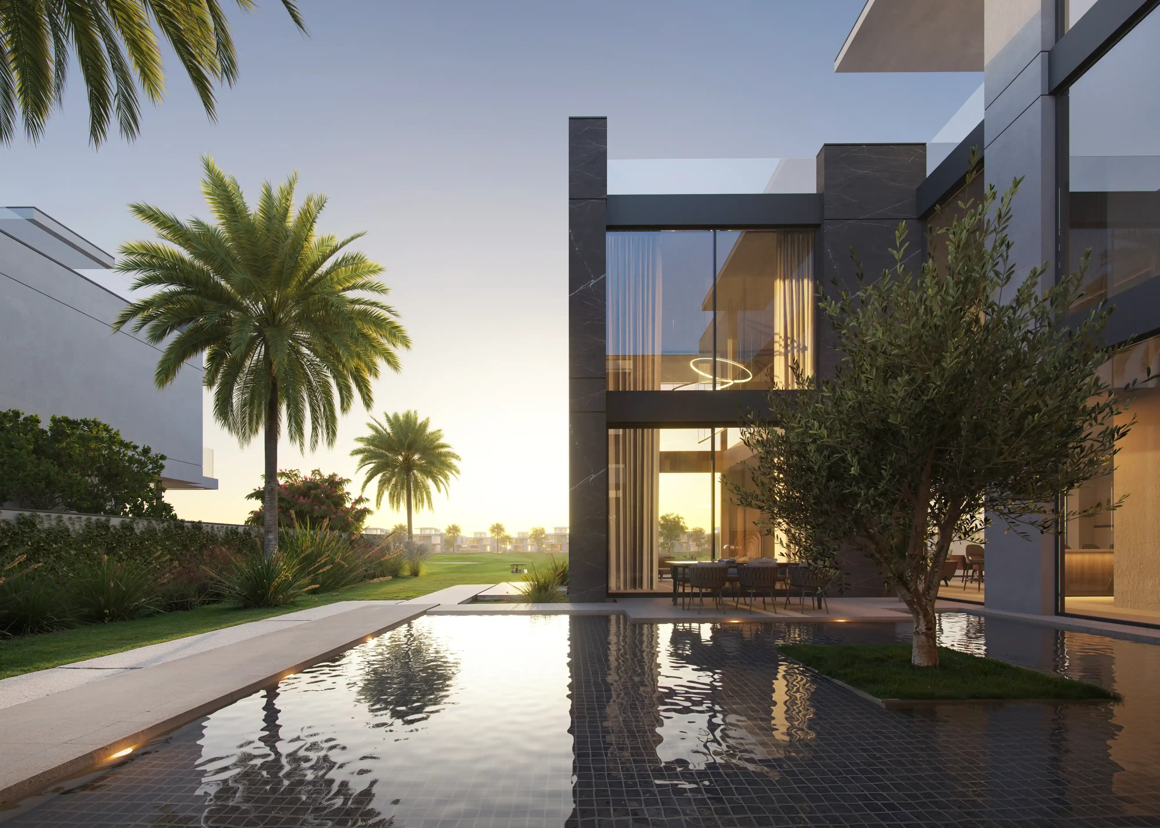 Cedarwood Estates — exterior view in Jumeirah Golf Estates