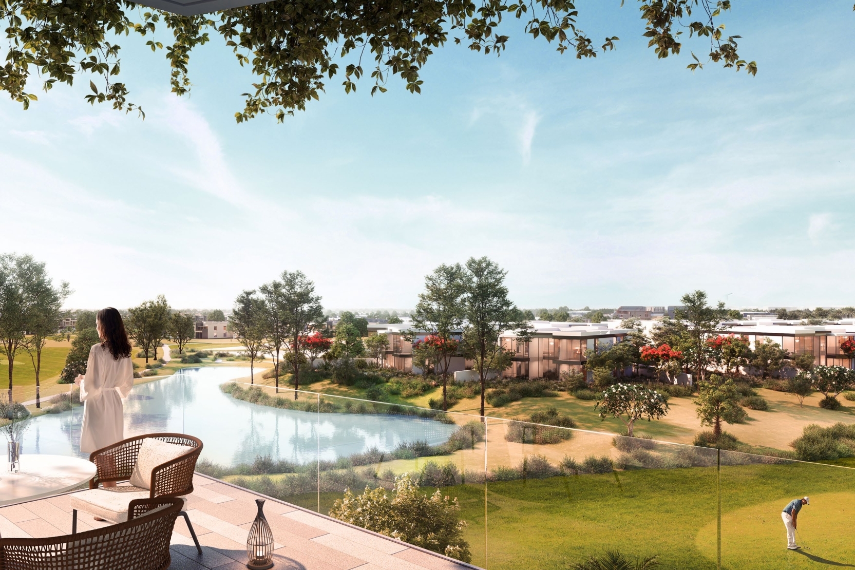 Pinewood Estate Homes — exterior view in Jumeirah Golf Estates