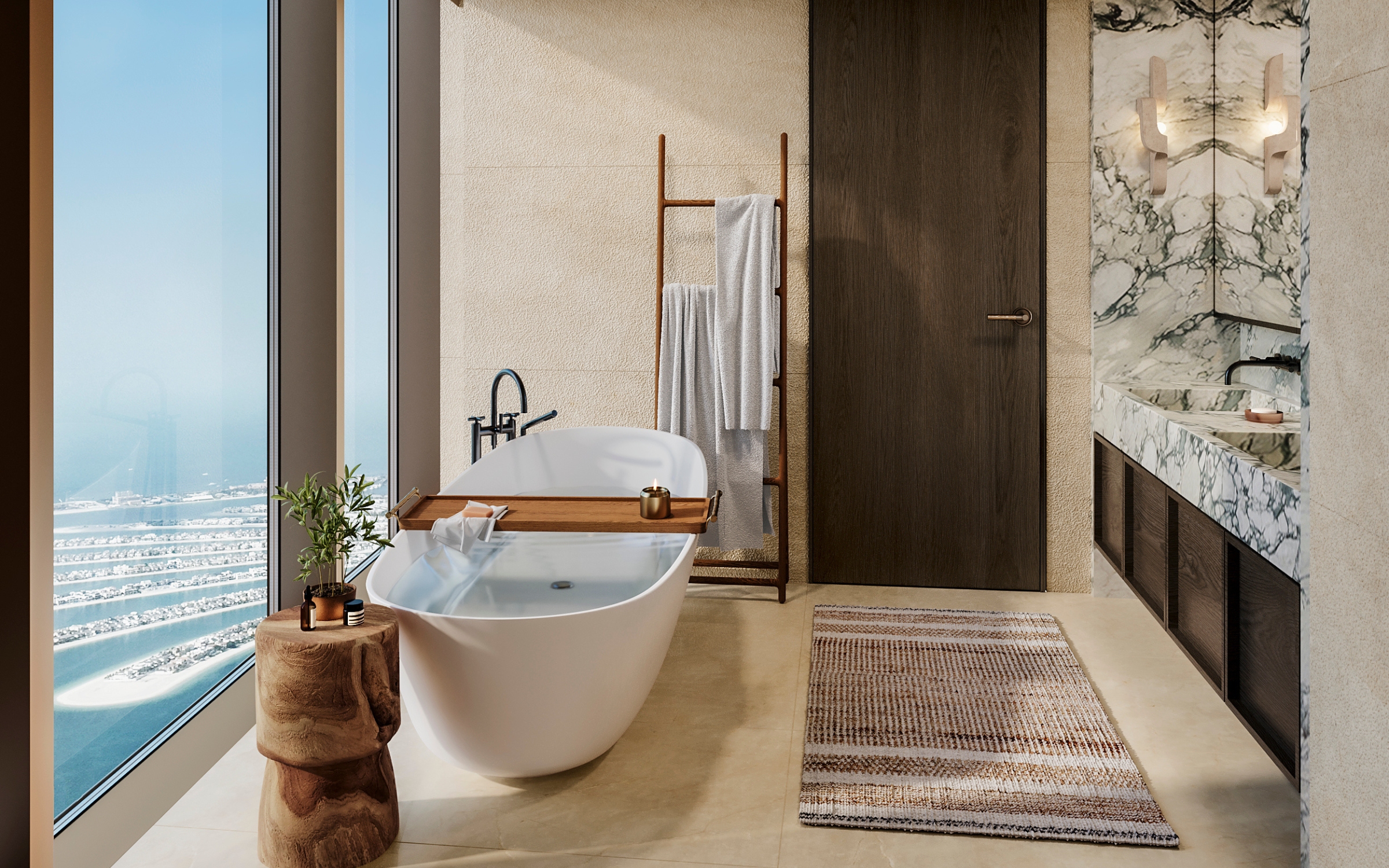 Six Senses Residences Dubai Marina — exterior view in Dubai Marina